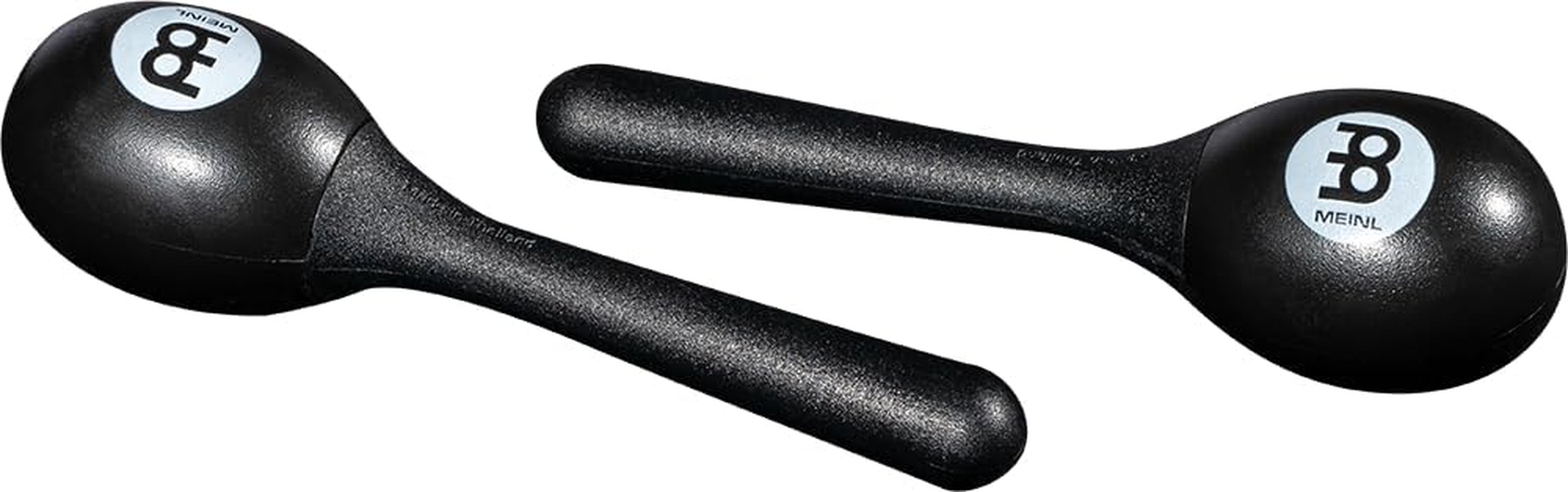 Meinl Percussion Plastic Egg Maracas - Egg Shaker with Ergonomic Handle - Musical Instrument Gadget - Plastic, Black (PEMBK)