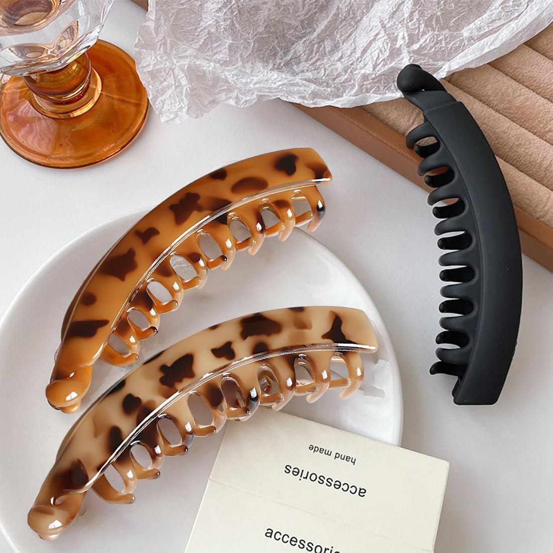 Pack of 4 Women'S Hair Pins, Ponytail Hair Clip, Thick Hair Clip for Women and Girls image number 3