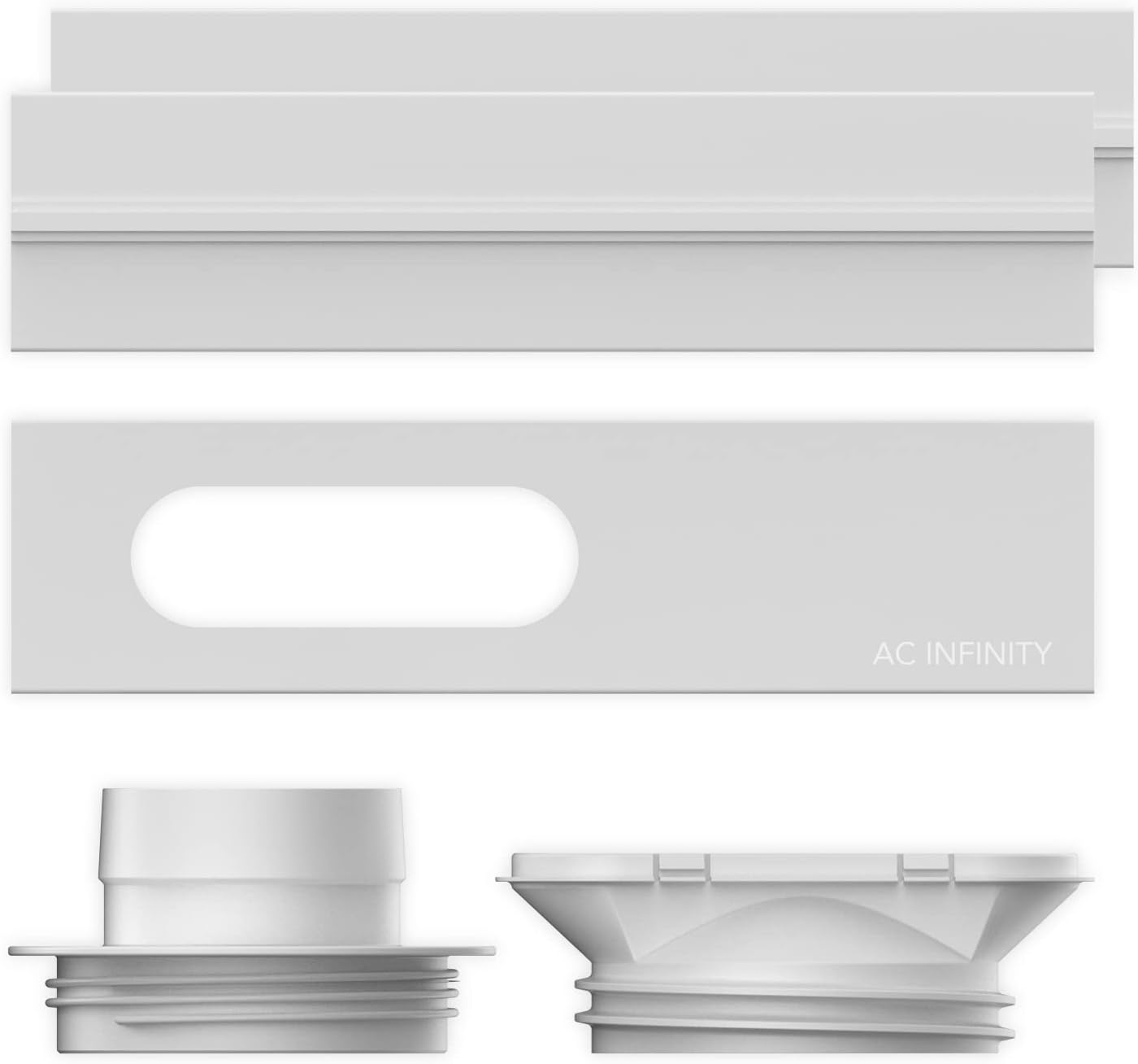 AC Infinity Window Duct Kit, Universal Vent Port for 4&rdquo; and 6&rdquo; Inline Fans, Window Vent Kit Fit with HVAC Ducting, Hoses, Duct Fans, Air Conditioner, and Dryer in Homes, Grow Tents, and Grow Rooms image number 4
