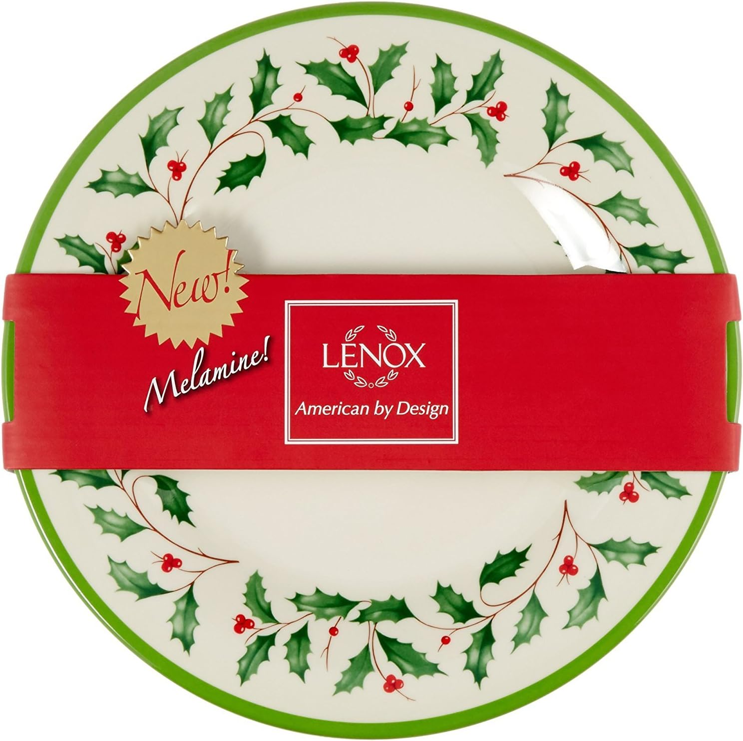 Lenox 863668 Holiday 4-Piece Melamine Accent Plate Set, 12 Cubic Inches image number 6