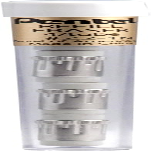 Pentel&reg; Eraser Refills for Mechanical Pencils, White, Pack of 12