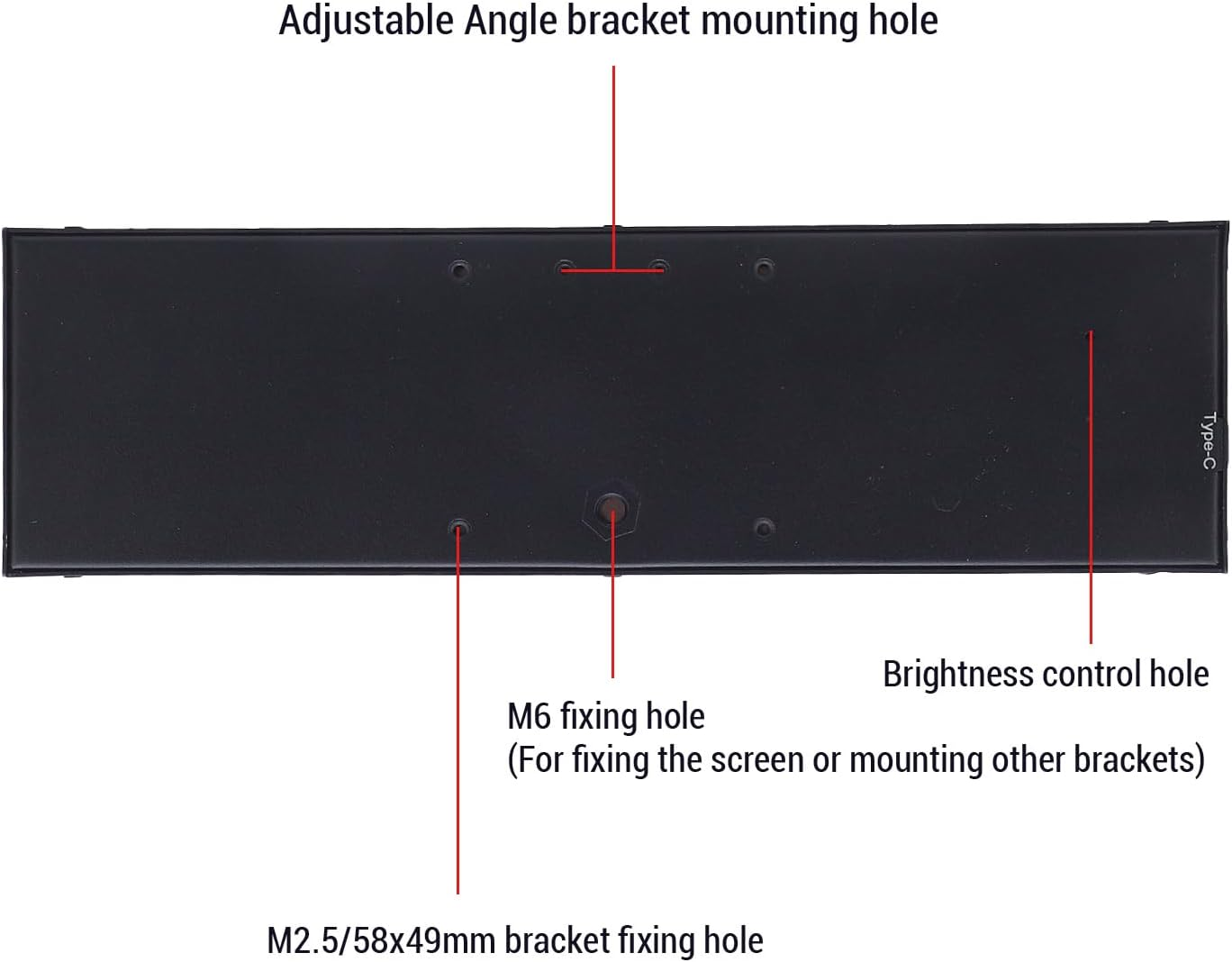 8.8In Computer Temp Monitor, PC Temperature Display Sensor Panel IPS Mini Secondary Screen, CPU RAM HDD Data FPS Monitor, USB C PC Sensor Panel Display for Desktop Chassis image number 5