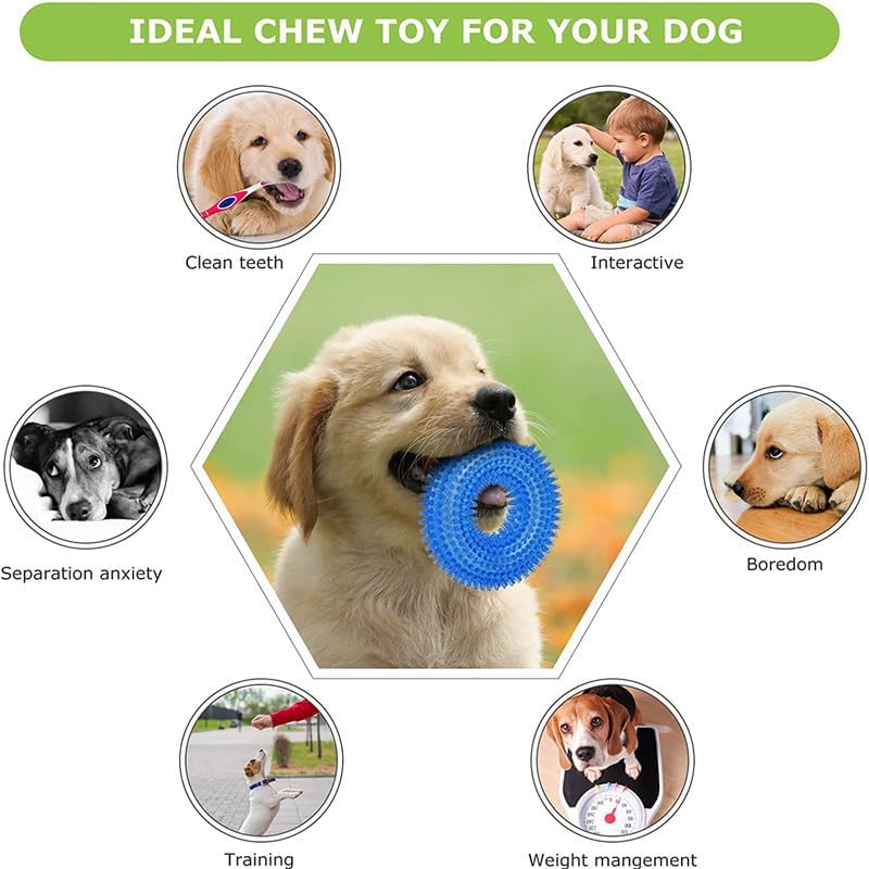 3 Pack Dog Chew Squeak Toys 2-8 Months Puppy Teething Toys Suitable for Small and Medium Dogs Soft and Durable Dog Chew Toys Clean Teeth and Protect Oral Health image number 6
