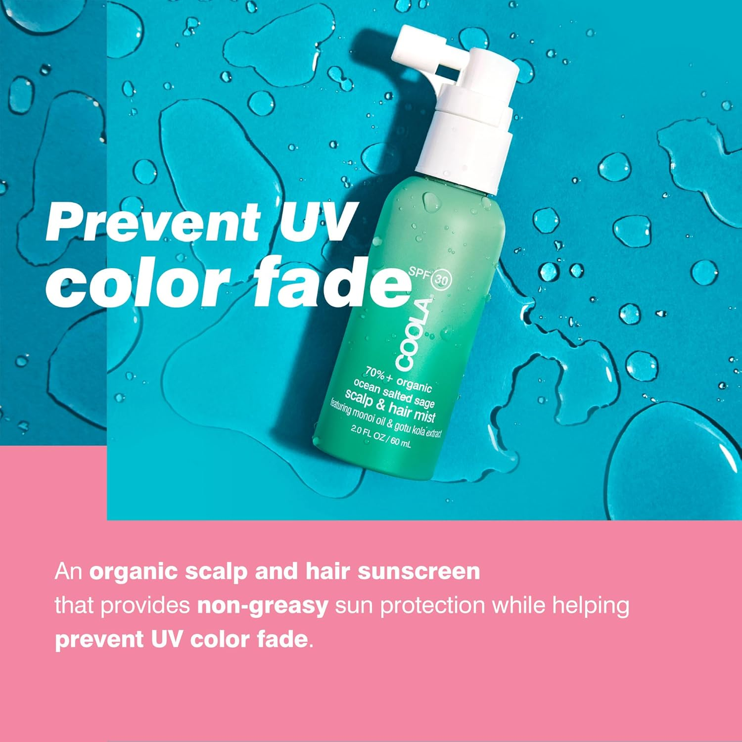 Coola Classic Organic SPF 30 Scalp and Hair Mist 59 Ml image number 3