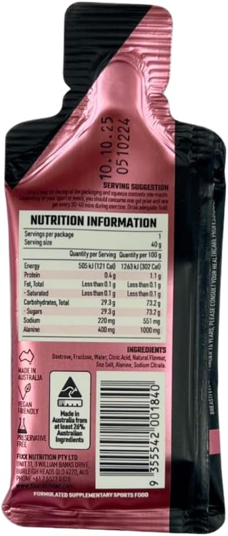 Gel X Pro Dual Source Energy Gel, 1:0.8 Carb:Fructose Ratio, Premium Energy for Endurance Sports, 29.3G Carbs (Raspberry Fizz, Pack of 4) - Lemon Sorbet image number 3