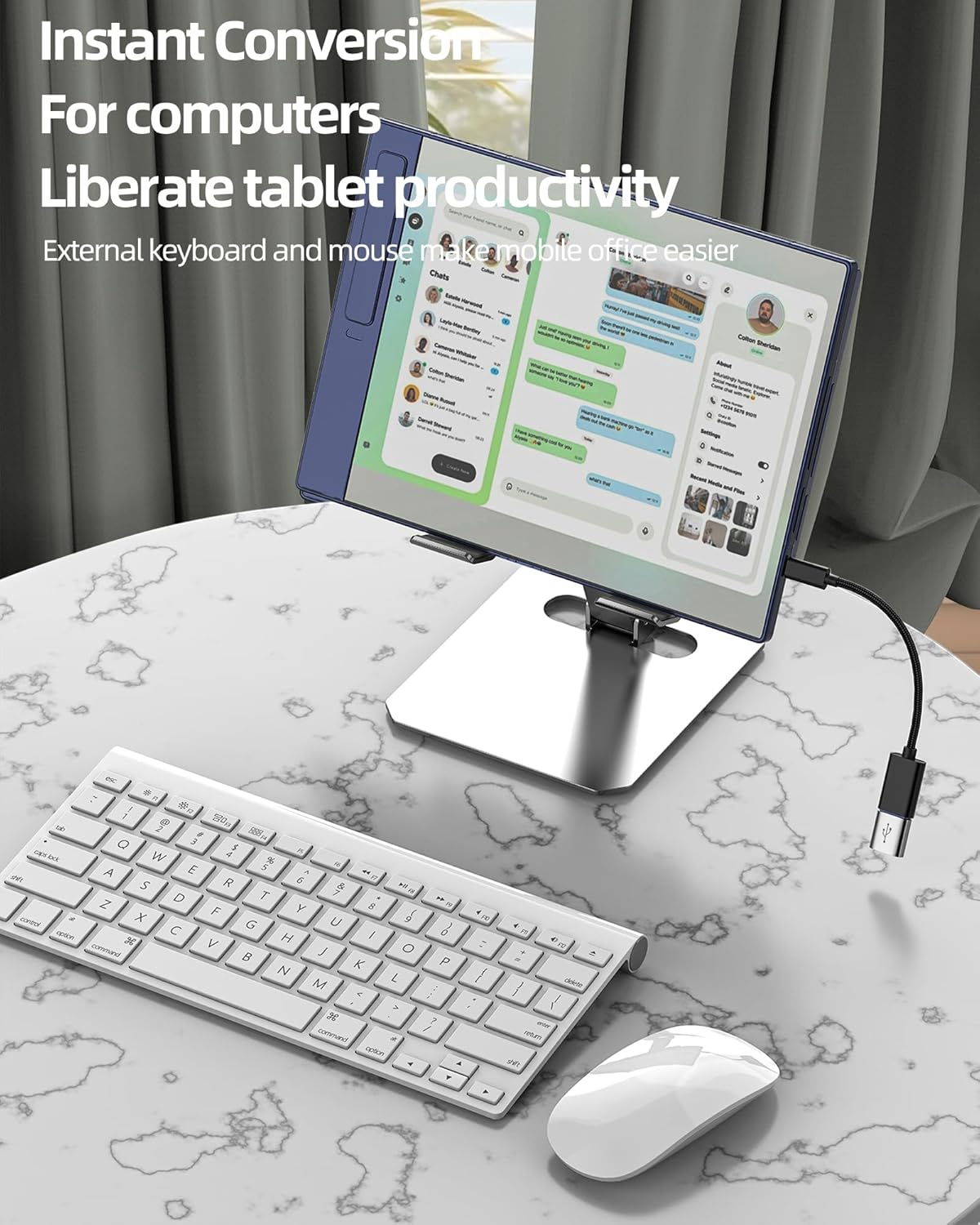 Micro USB OTG Adapter(2 Pack) USB-A Female to Micro USB Male for Android Phone Tablet Computer Adaptor USB OTG 3.0 Cable Connector Data External Drive Stick Keyboard Converter Compatible for Samsung image number 5