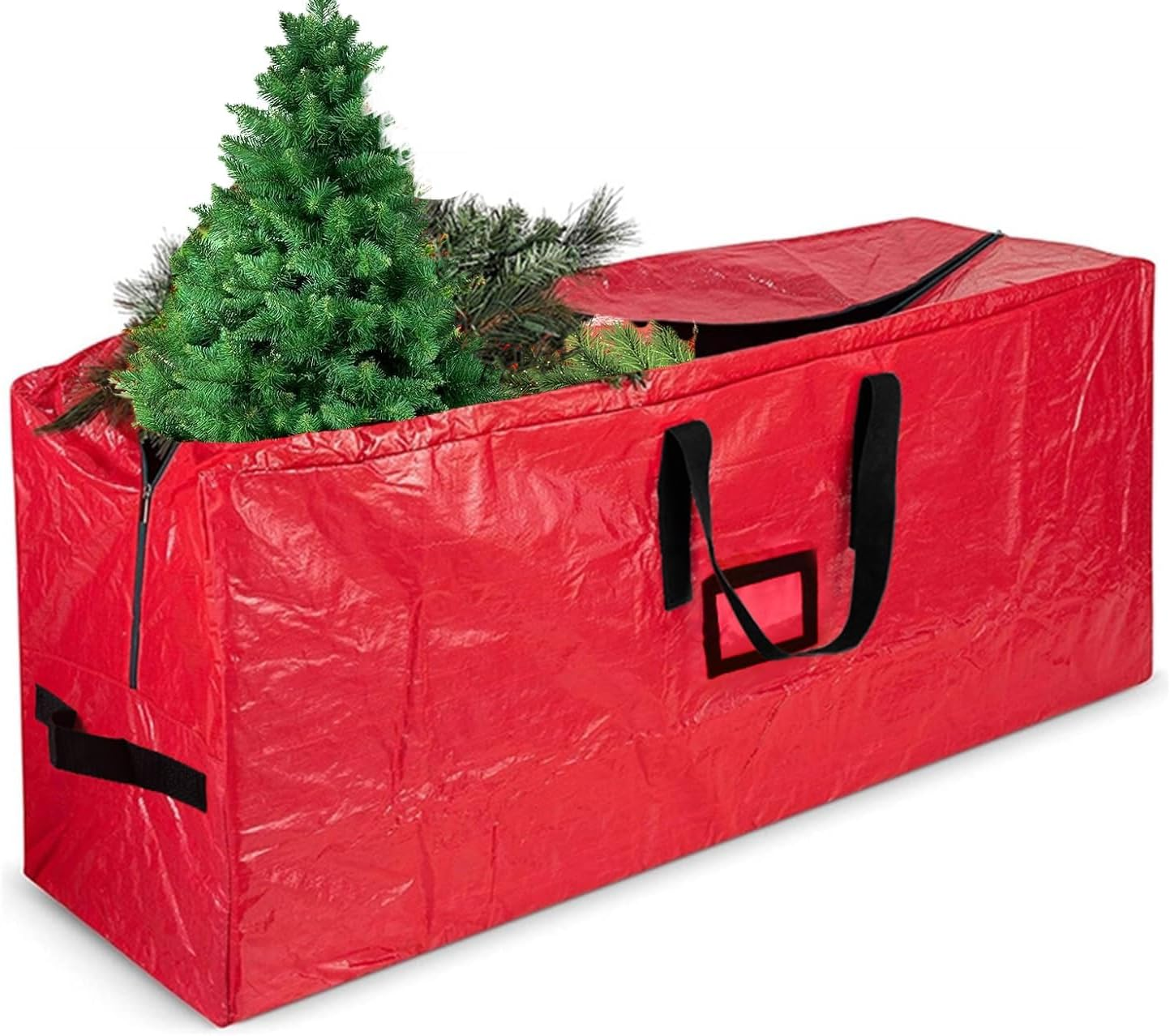 Christmas Tree Storage Bag with Card Slot|600D Oxford Material|Fits 7.5FT Xmas Tree|Disassembled Holiday Xmas Tree Bags|Tree Container|Heavy Duty Xmas Storage Box by H HOME-MART