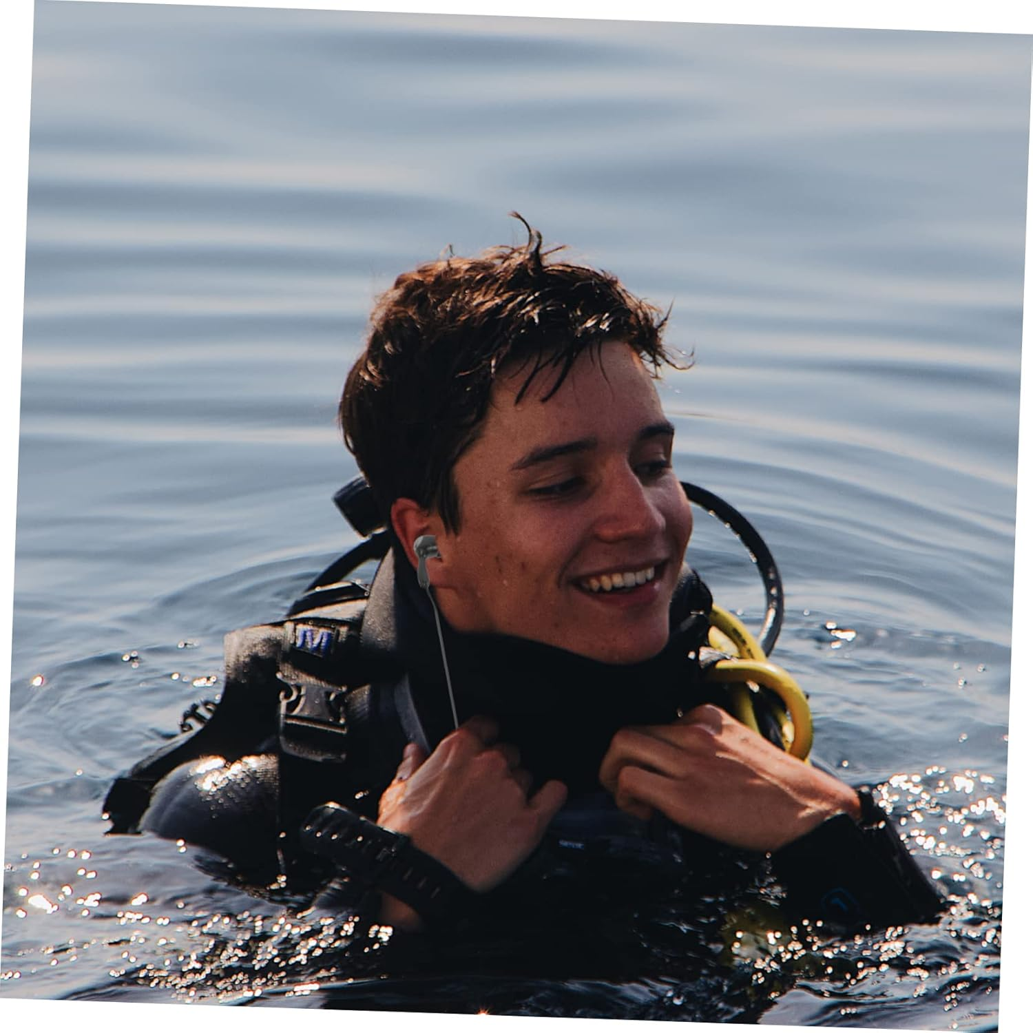 SWOOMEY 2Pcs Earphones for Swimming Water Sports Comfortable Ear Protection Plugs for Bathing Adult Use Ear Design for Surfing and Snorkeling image number 1