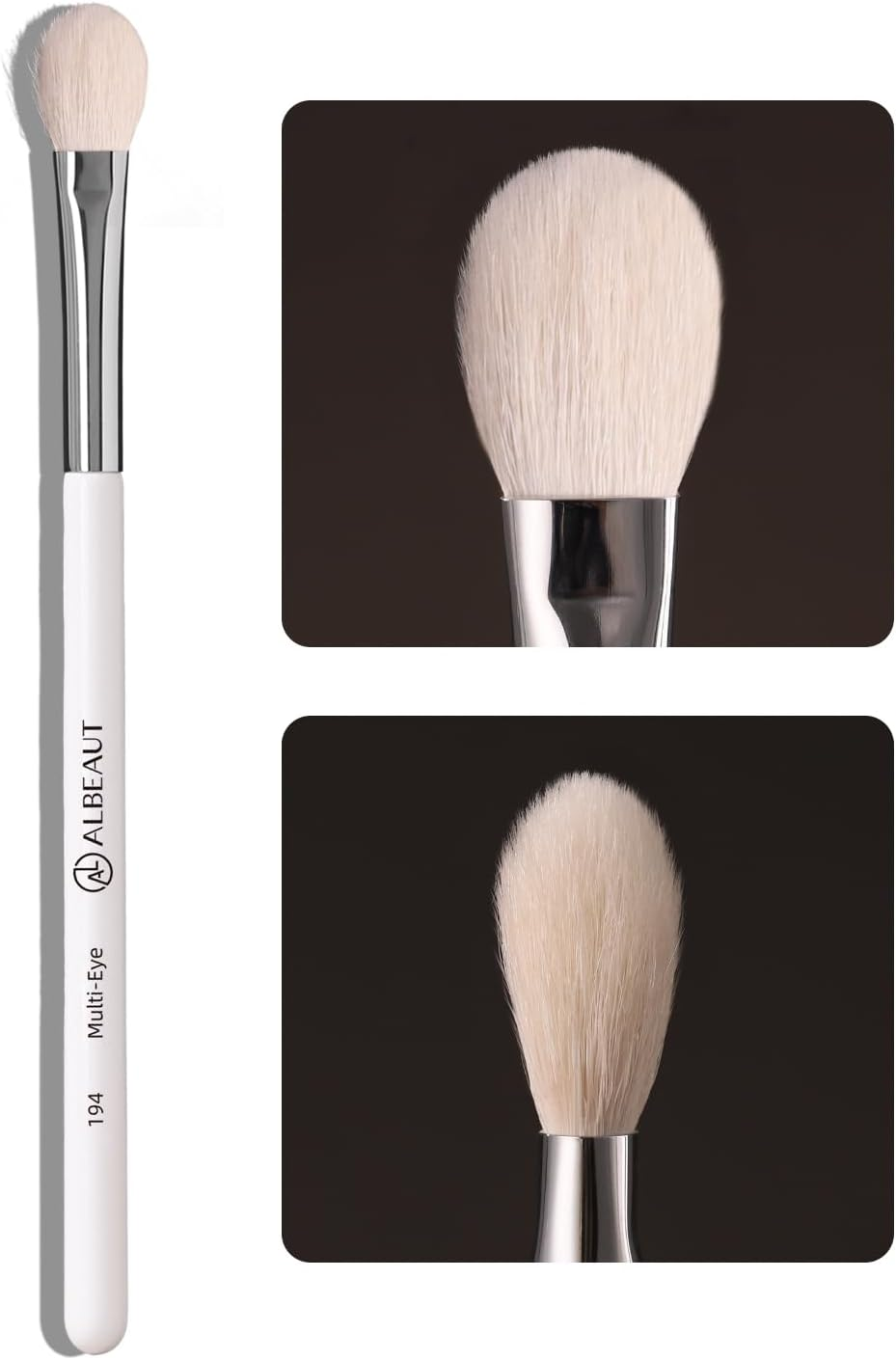 Albeaut Eyeshadow Brush, Eye Makeup Brush Even Eyeshadow Applicators with Soft Wool Bristles image number 3