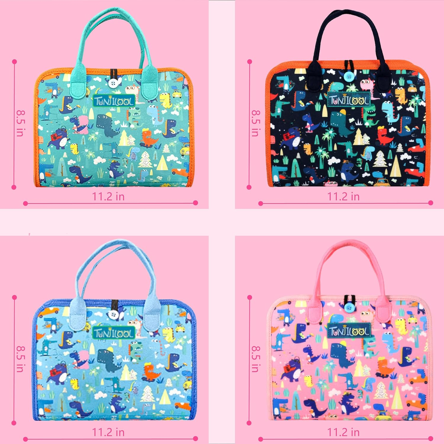 TUNJILOOL Montessori Busy Board - 8-In-1 Sensory Activity Book with Detachable Pages, Travel-Friendly Learning Toy for Fine Motor Skills & Preschool Education image number 1