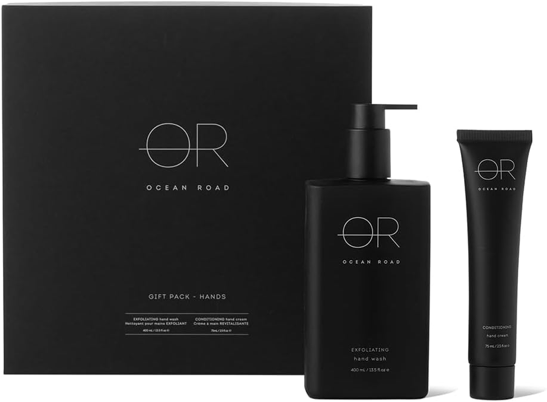 Ocean Road Black Hand Gift Pack &ndash; Exfoliating Volcanic Sand Hand Wash (400Ml) & Liquorice Extract Conditioning Cream (75Ml) &ndash; Luxurious Vegan Australian Made Care Set with Australian Rainforest Fruits and Spices Scent, Perfect for Pampering and Gifting image number 6