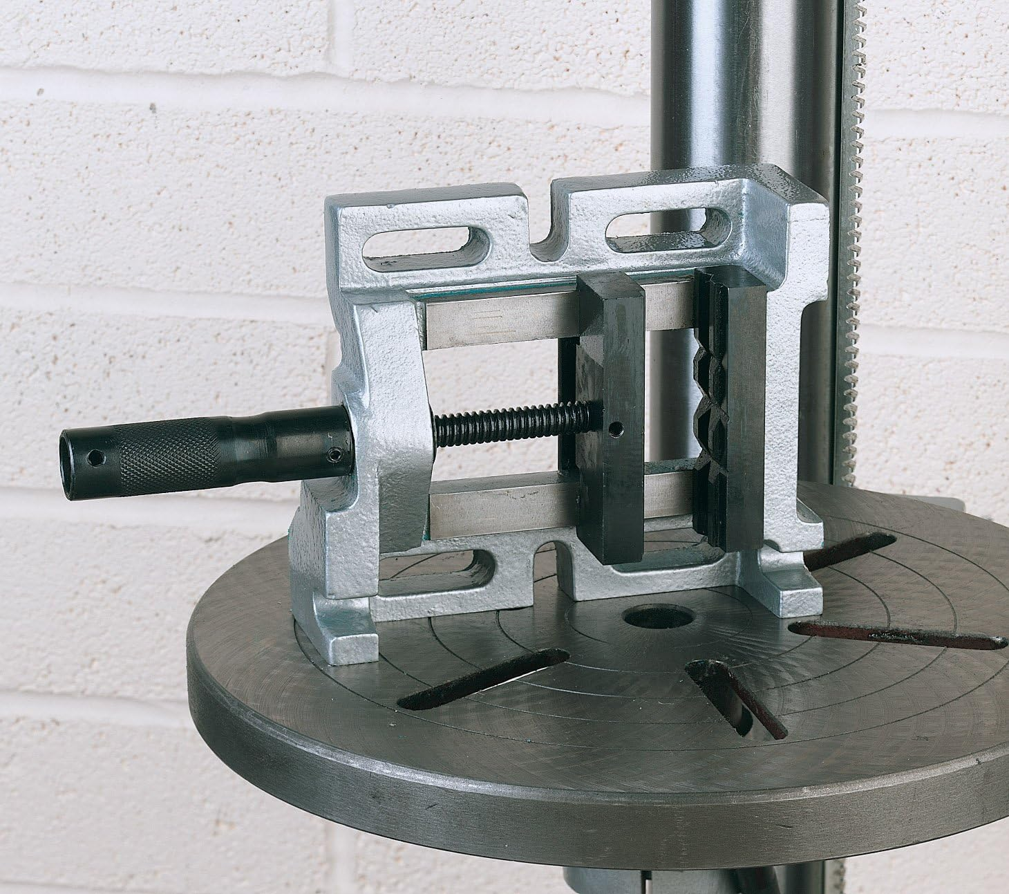 Draper 100Mm 3 Way Drill Press Vice, Blue image number 2