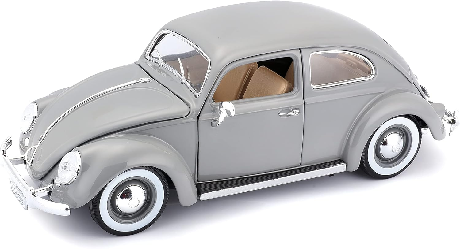 Bburago 18-12029G Volkswagen Beetle 1:18 Scale Model Car, Gray image number 6