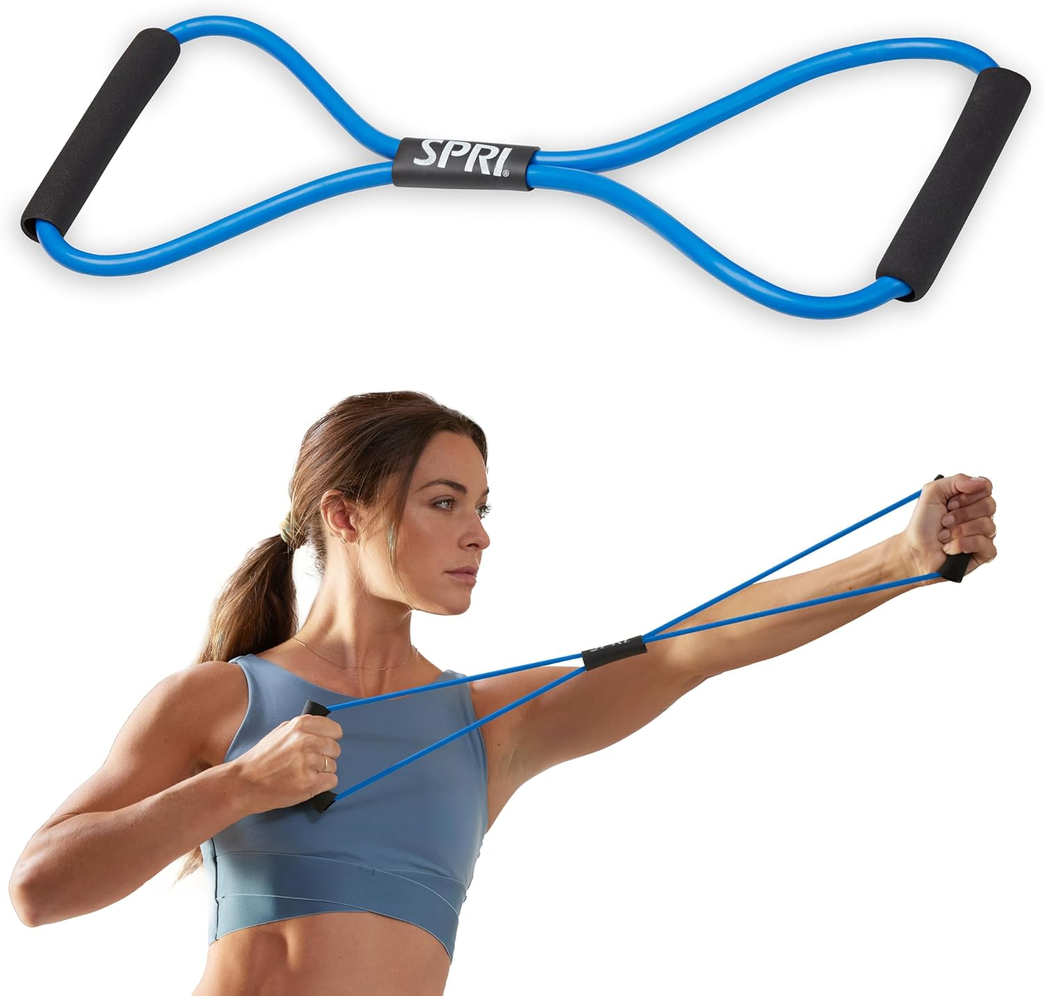 SPRI Ultra Toner Resistance Band Figure 8 Exercise Cord (All Bands Sold Separately) image number 3