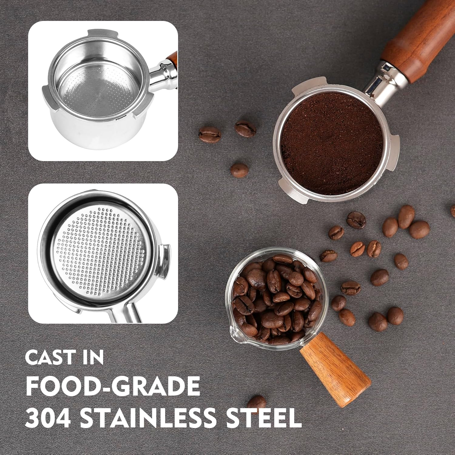 RECAPS 51Mm Bottomless Portafilter Coffee Filter Basket Included Compatible with Delonghi Dedica EC680/EC685/EC785/EC820/EC850/EC860 Smeg Coffee Maker Machines Accessories image number 3