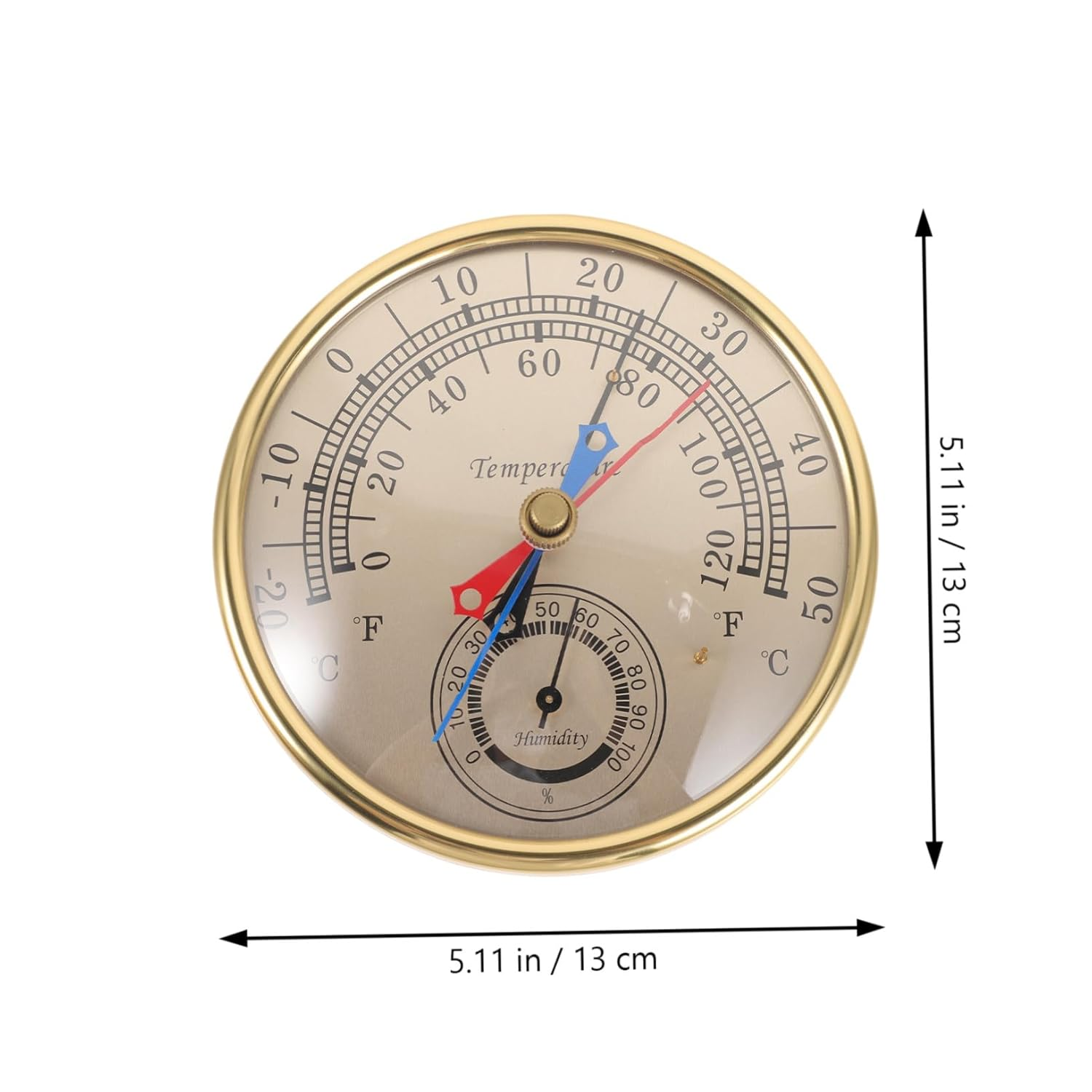 Abaodam Indoor Outdoor Thermometer Hygrometer with Humidity and Temperature Sensor Gauge for Greenhouses and Hotbeds Glass and Plastic Wall-Mount Weather Monitor for Workshop image number 4