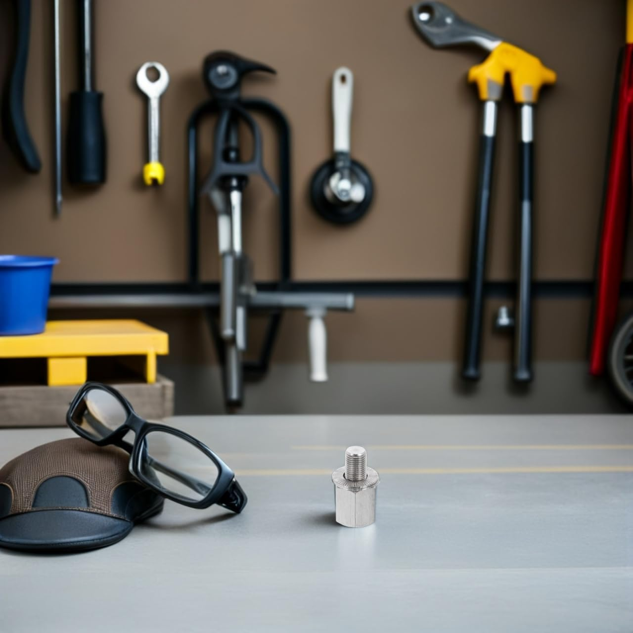 POPETPOP Bike Trailer Hitch Coupler Bicycle Trailer Attachment Adapter Heavy-Duty Extension Screw for Family Outdoor Pets Boy Girl image number 1