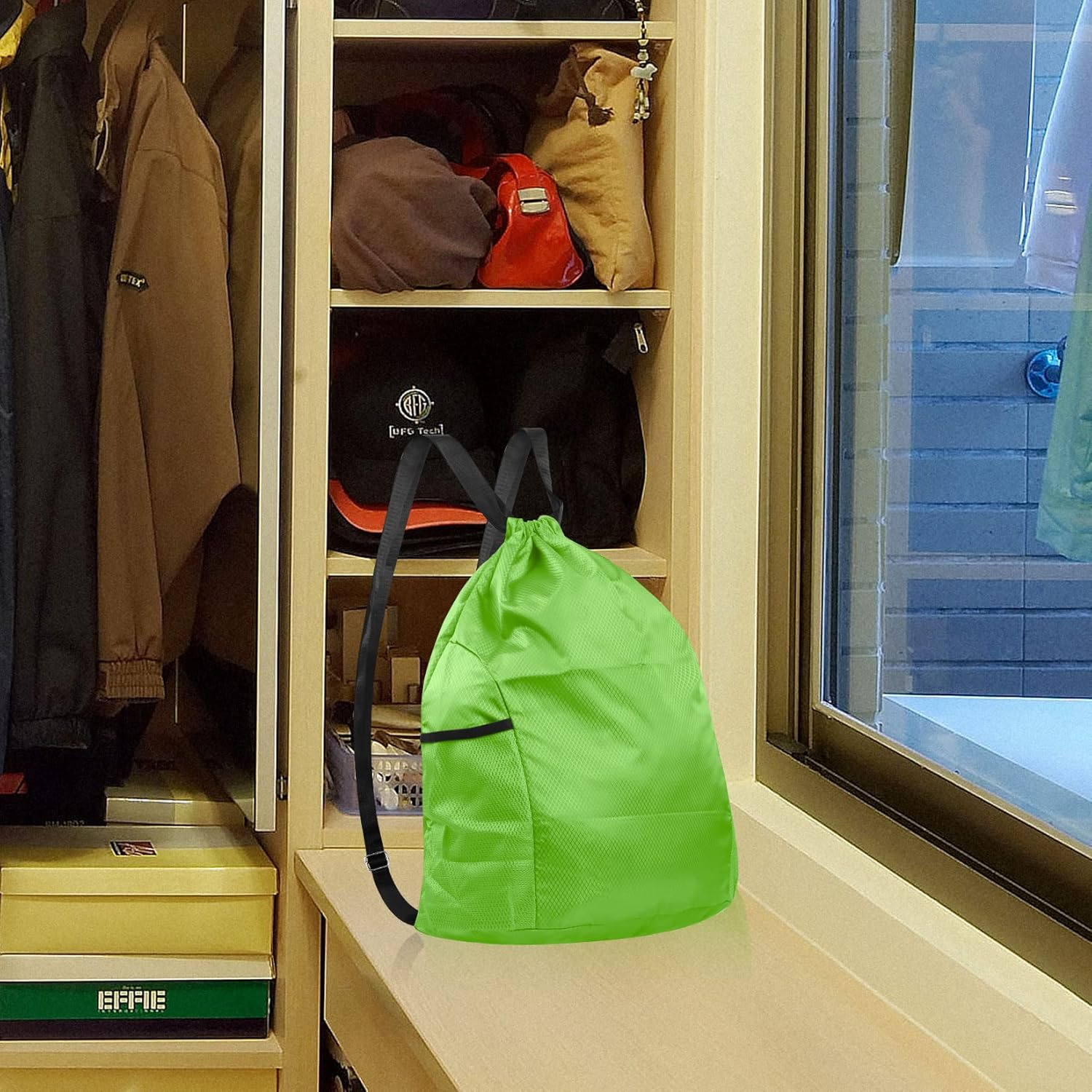 Drawstring Backpack Bag, Cinch Backpack Bags, Sport Sack Draw String Bag Bulk, Gym Sackpack String Bag image number 3