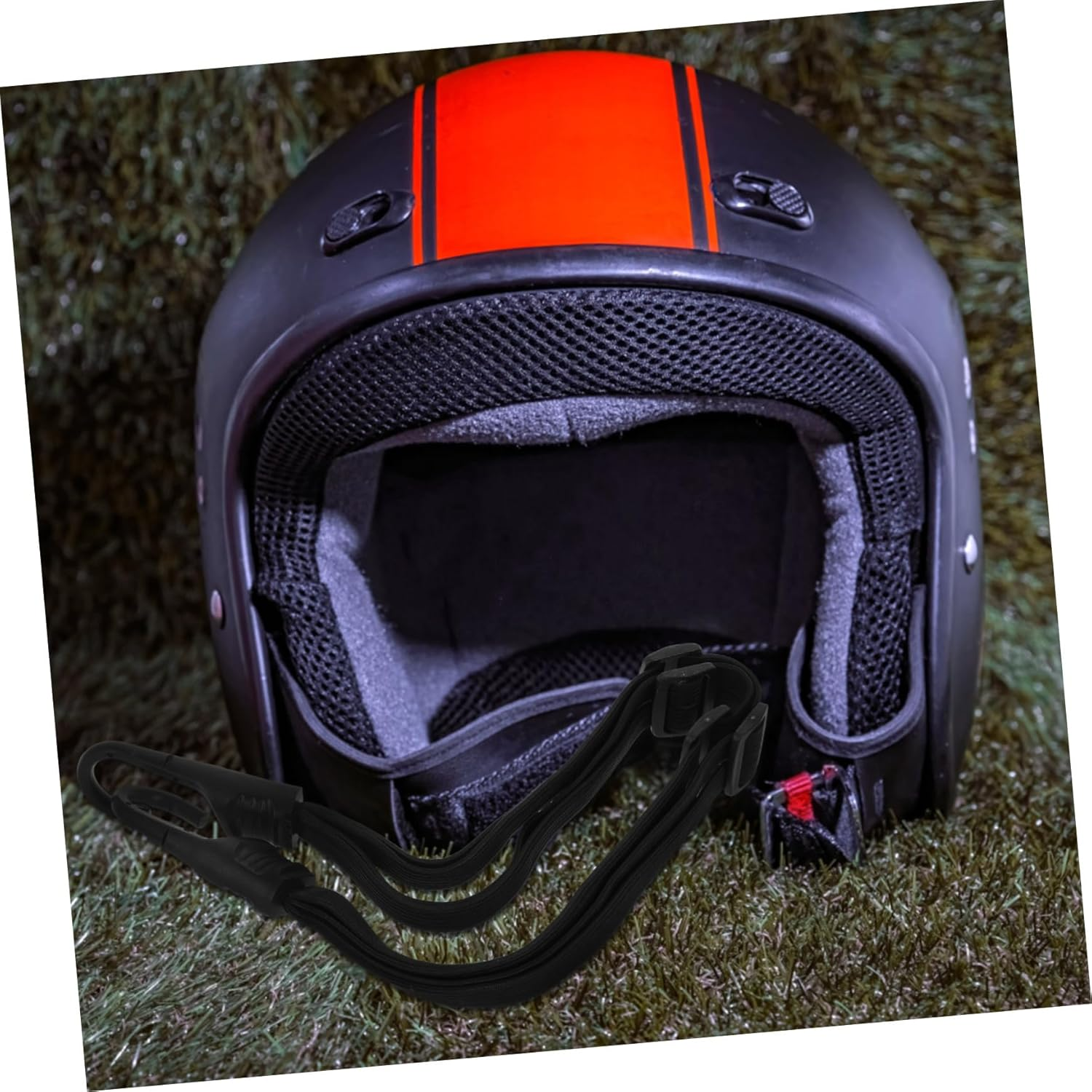 Alipis Motorcycle Helmet Luggage Straps Elastic Bungee Cord for Camping Cars Bikes Hooks Luggage Binding Cord image number 3