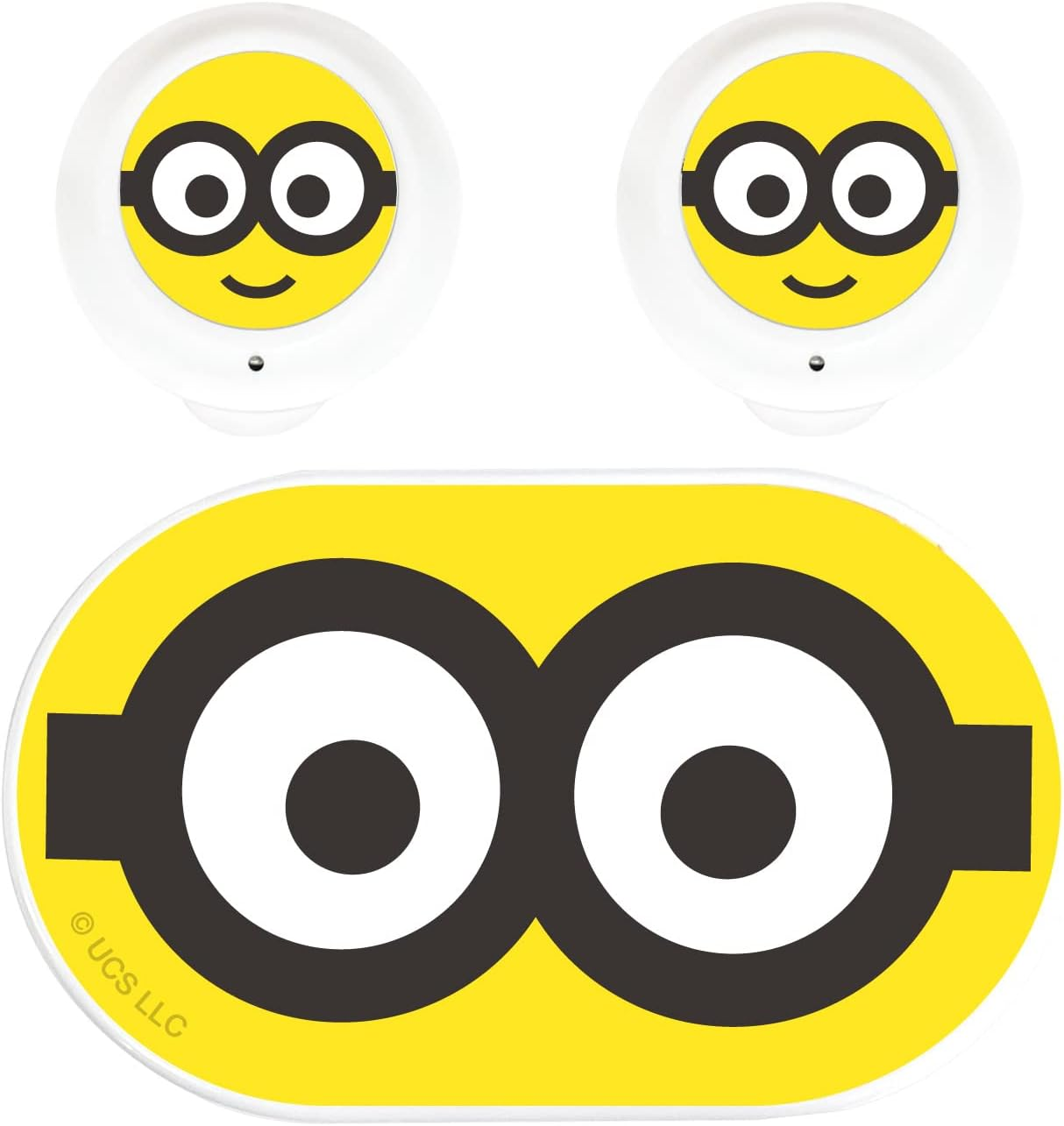 Gourmandise Mini-338A Despicable Me Minions Series Fully Wireless Stereo Earbuds Goggles, W 2.1 X H 1.3 X D 1.3 Inches (54 X 33.5 X 33 Mm)