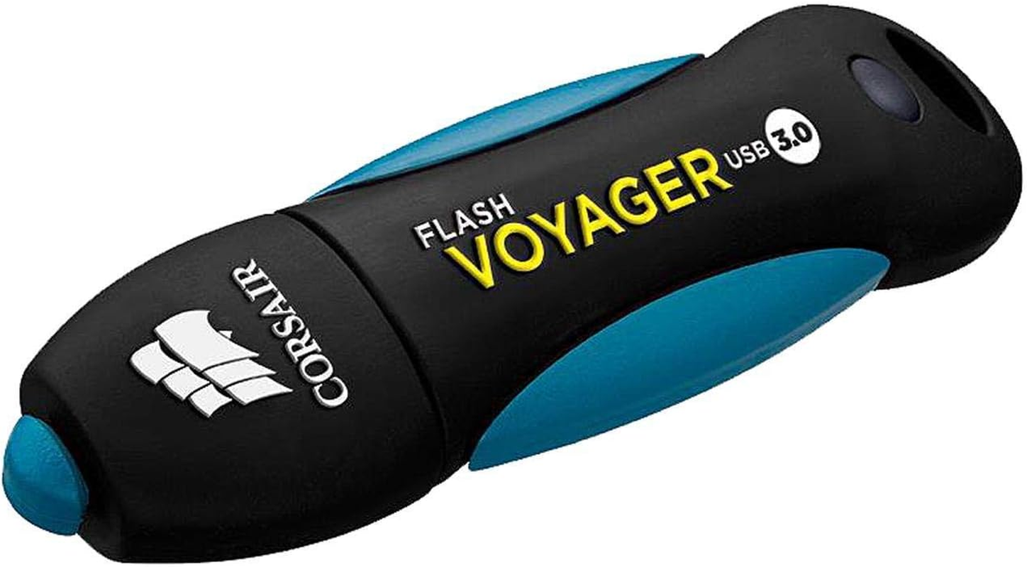 Corsair 128 GB USB 3.0 Flash Voyager Flash Drive, Black image number 1