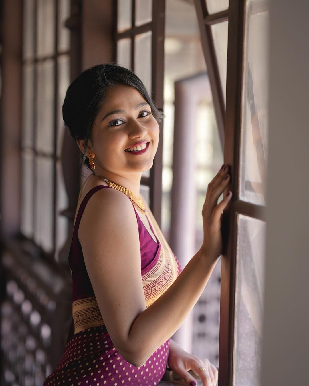 Avantika Fashion Women'S Kanjivaram Soft Silk Banarasi Sarees with Blouse Piece, Red, 5198-WINE-NEW, Free Size image number 1