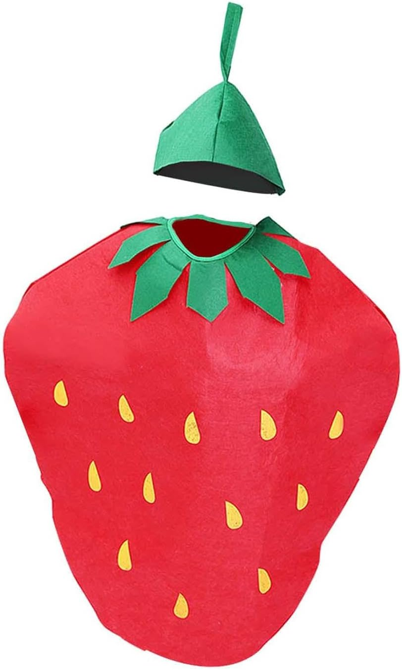 Vaveren Adult Fruit Costume, Strawberry, Costume, Hat, Adult, Halloween, Themed Party, Stage Performance, Masquerade - Strawberry image number 6