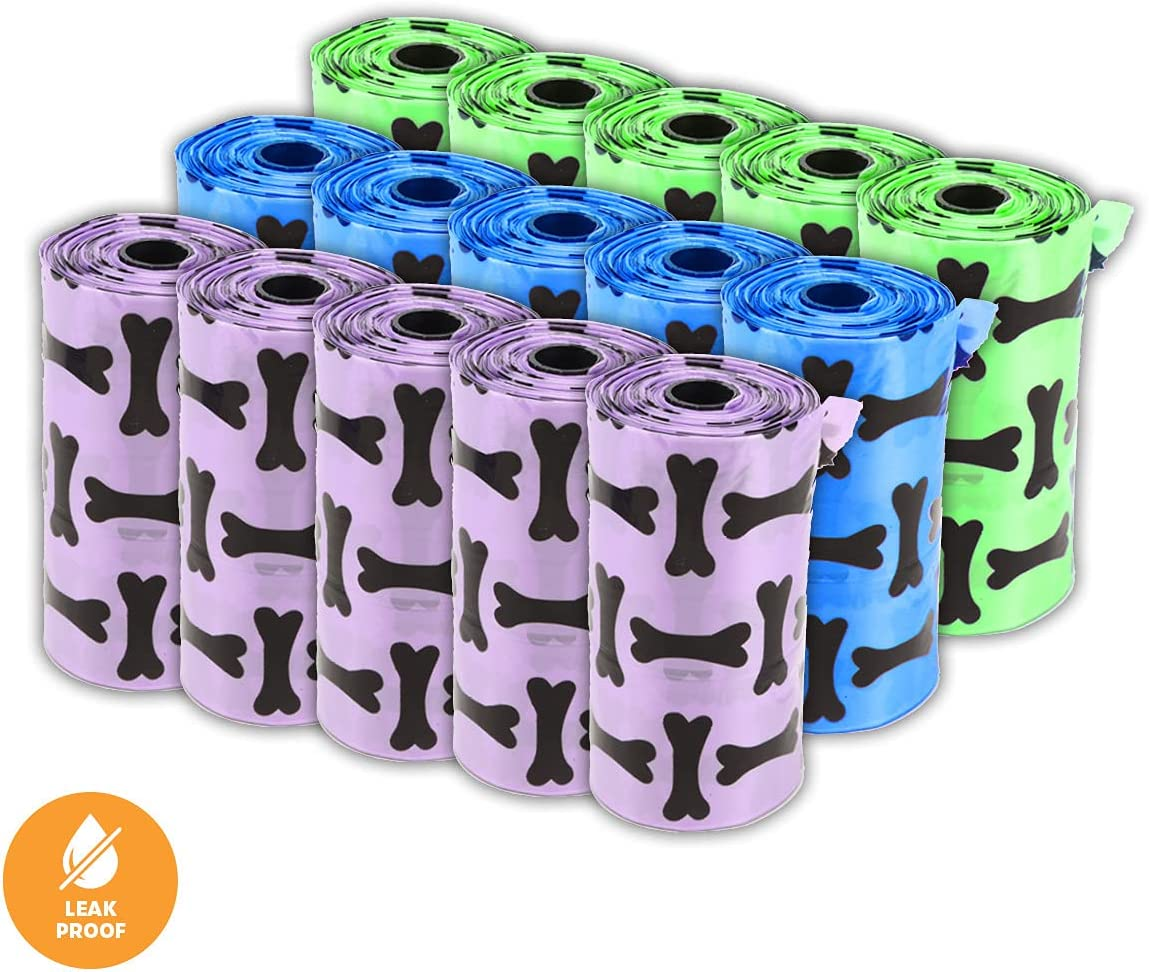 [225PCE] Pet Basic Value PK Dog Waste Poo Clean up Refill Bags Coloured Strong Leak Proof Biodegradable image number 5
