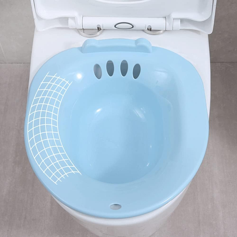 Toilet Sitz Bath Portable Personal Perineal Soaking Bidet Basin Travel Pregnant Blue