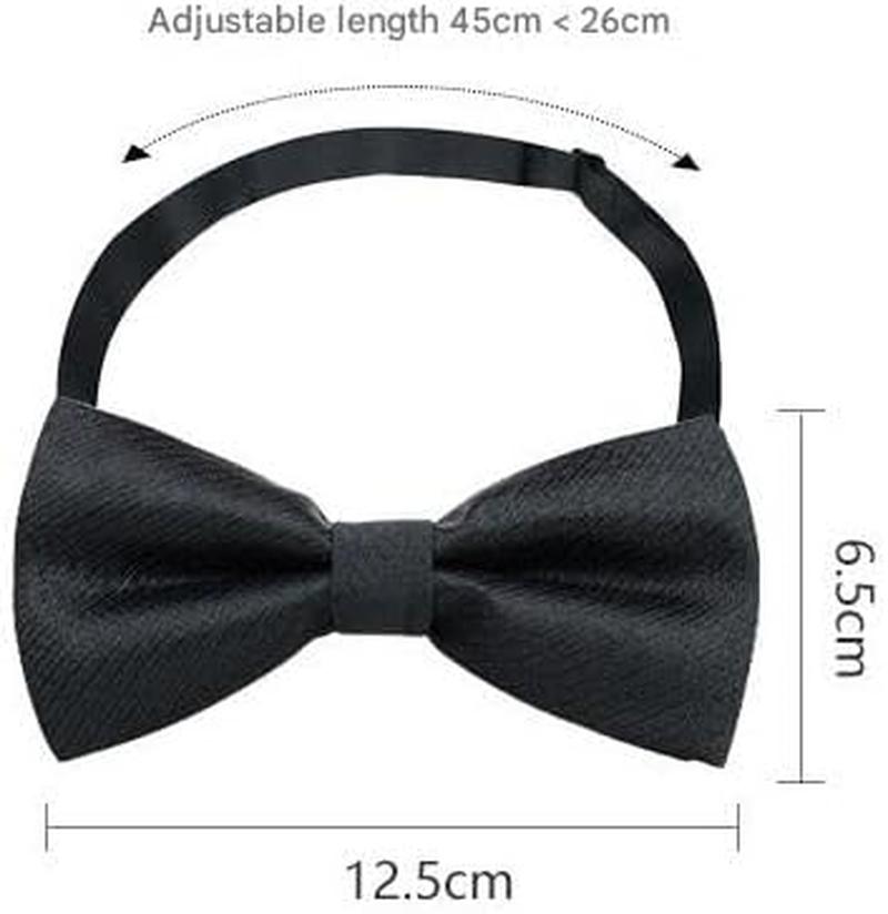 Men'S Retro Solid Color Evening Gown Bow Tie Pre-Tie Party Bowties image number 5