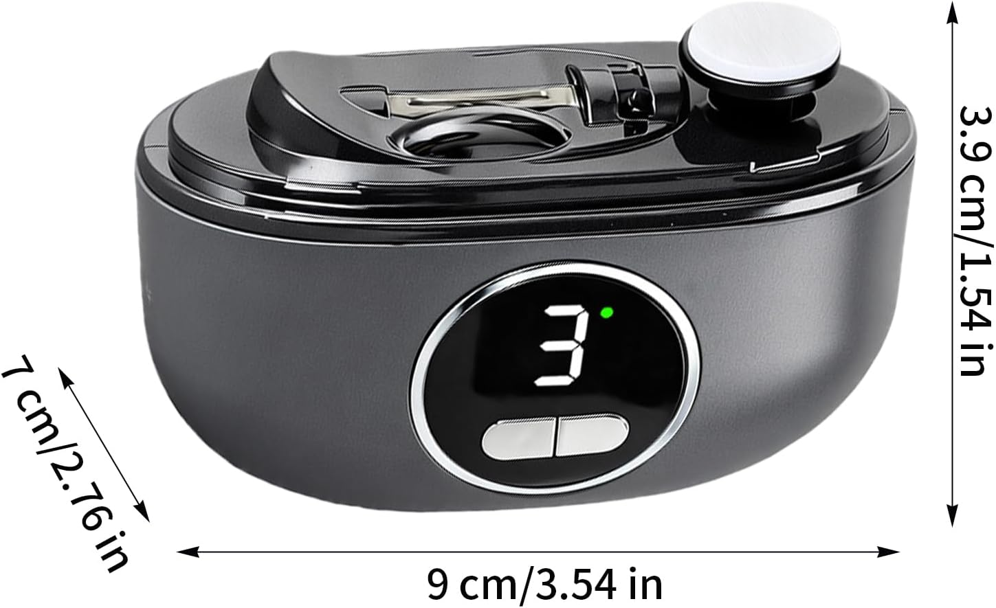 Electric Nail Clippers, Automatic Nail Clippers and Polisher 2 in 1, Cordless Rechargeable Fingernail Cutter, USB Rechargeable Quiet LED Trimmer for Friends Students Men Women Home Indoor image number 5