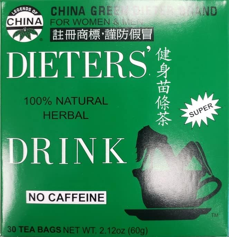 Uncle Lee'S Tea China Green Dieters Tea Caffeine Free, 2.12 Oz, 30 Count image number 3