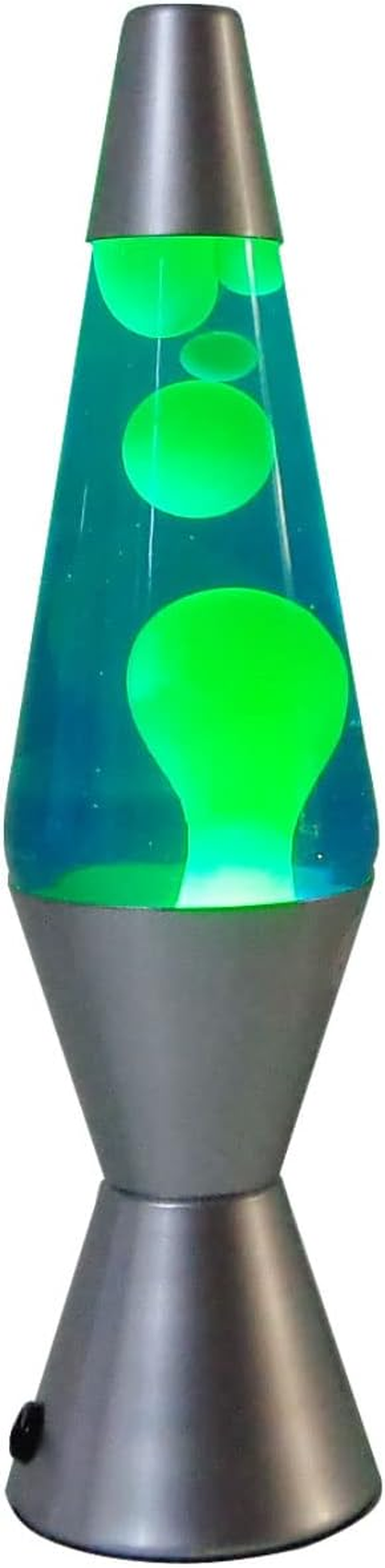 EOE Lava Table Lamp, 36 Cm Height, Blue/Yellow