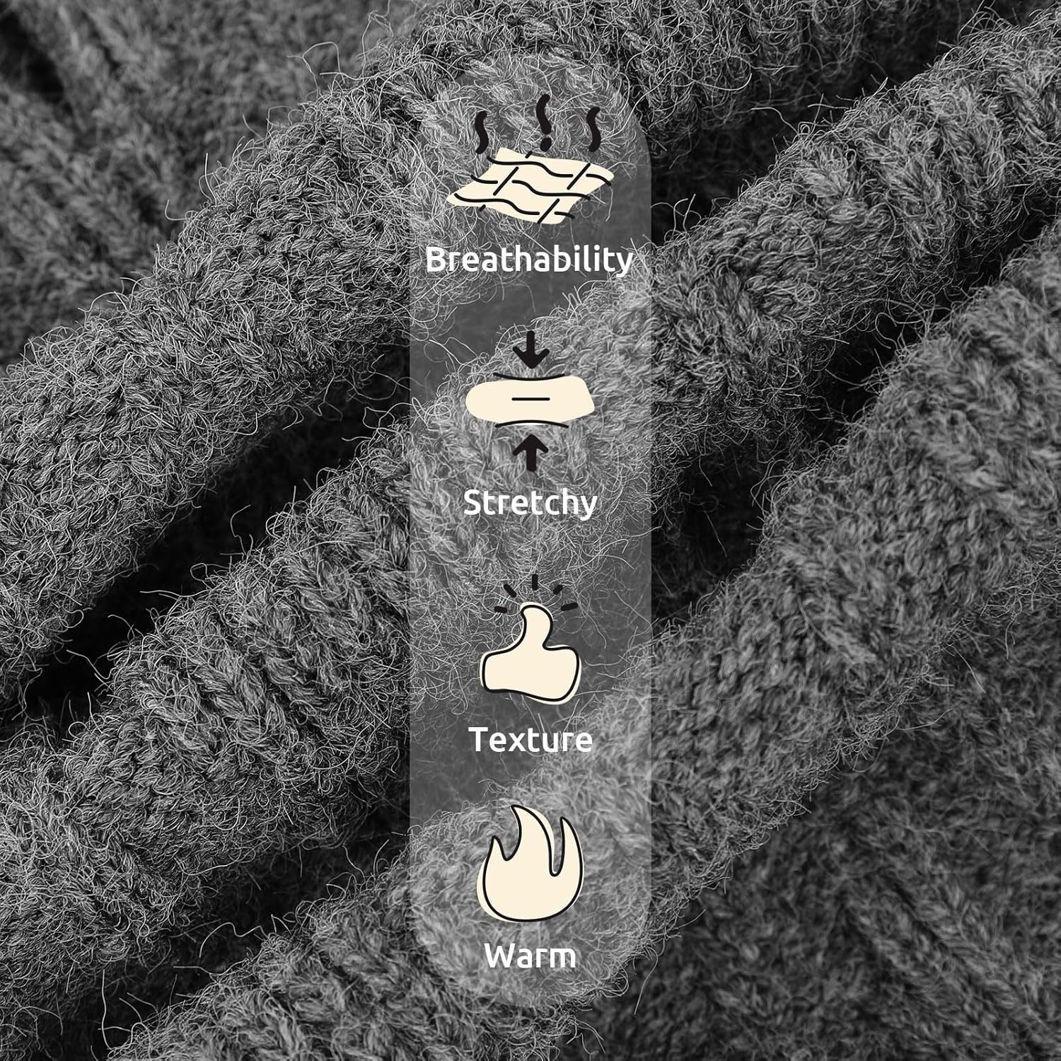 Queenmore Sweater for Small Dogs, Warm and Soft Turtleneck Dog Jumper for Maltese, Pomeranian, Poodle, Shih Tzu (Grey, S) image number 2