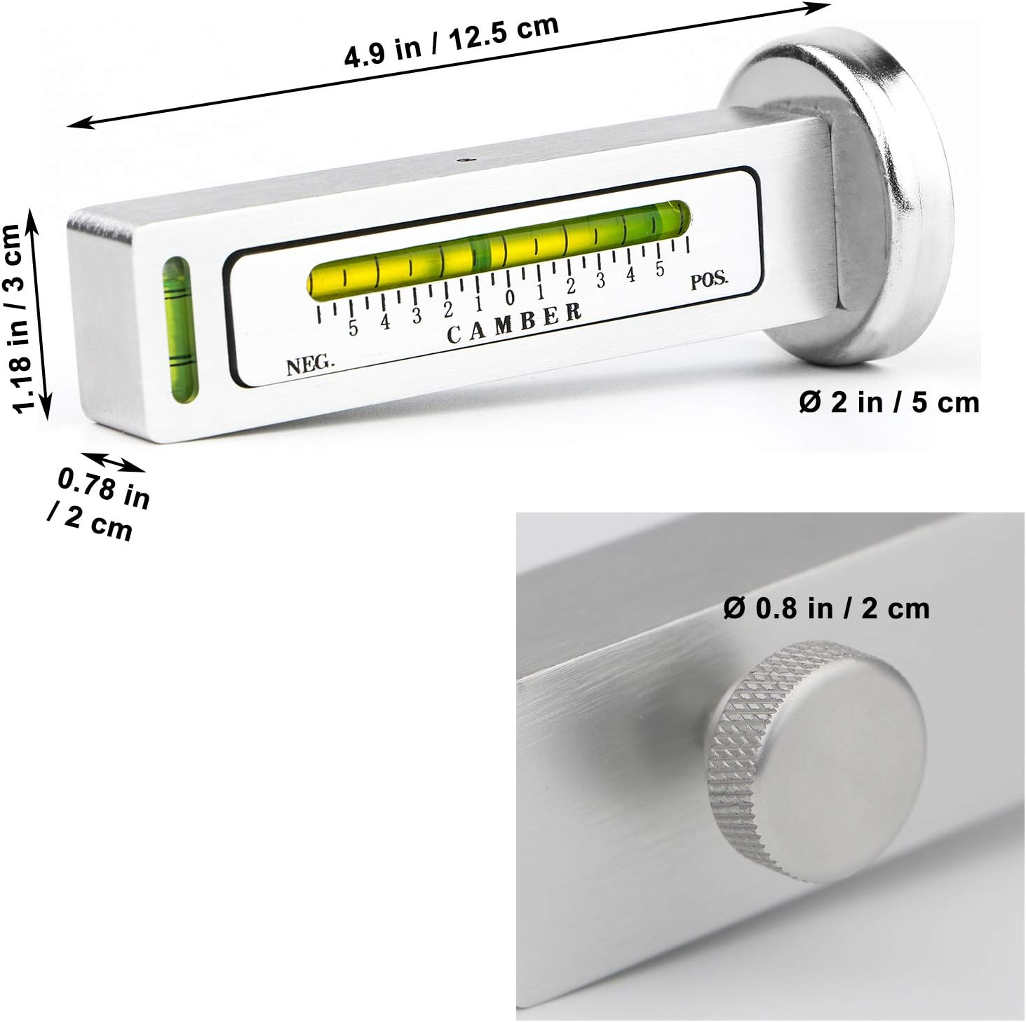 Toolwiz Universal Adjustable Magnetic Gauge Tool Camber Castor Strut Wheel Alignment for Car Truck RV Tire Repair image number 1