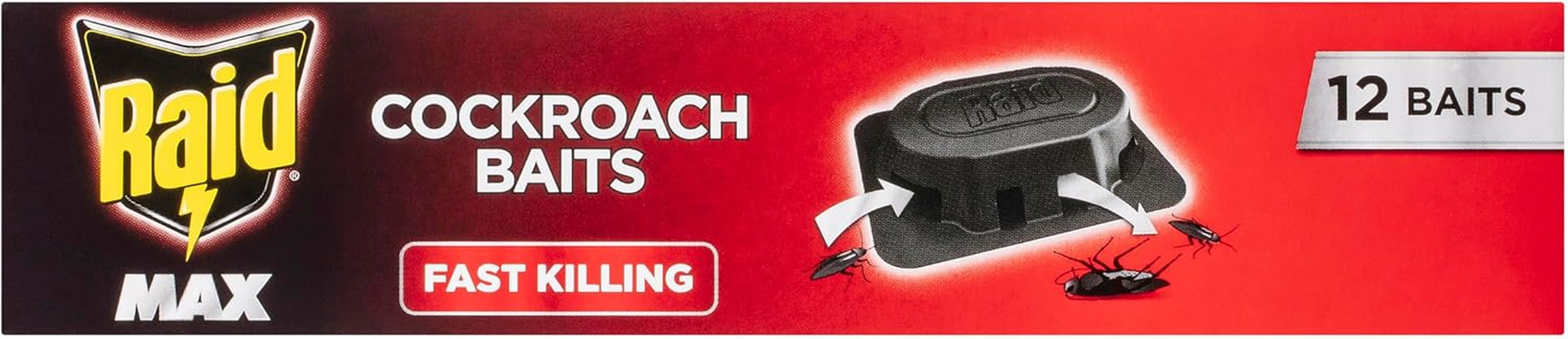 Raid Max Cockroach Baits 12-Pieces Pack