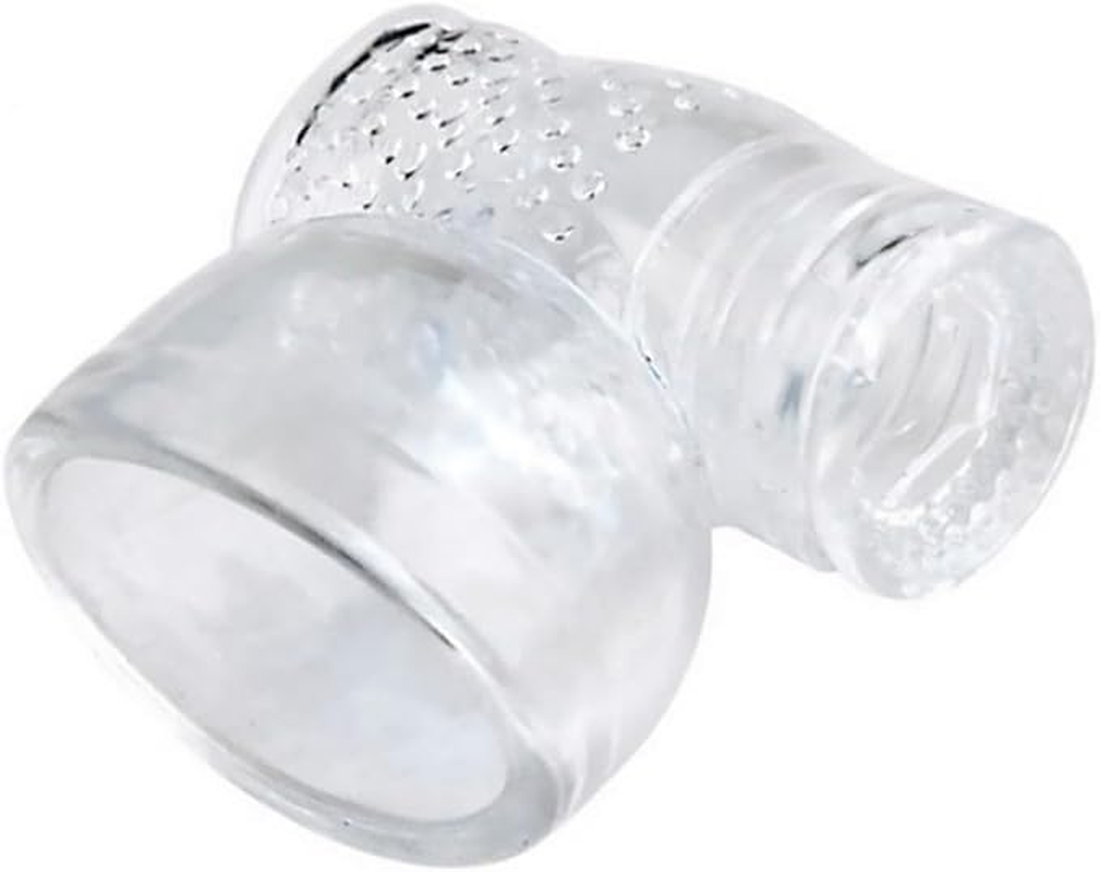 Male Masturbation Wand Attachment Ribbed Male Masturbator Wand Attachment for Full Size Massager Wands Sex Toy image number 6