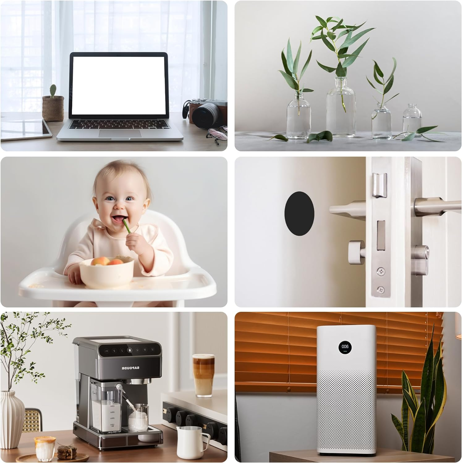 Silicone Furniture Pads, 5" X 40" Non Slip Furniture Pads anti Skid Pads Non Slip Self Adhesive Cuttable Silicone Tape Silicone Strip Roll for Protecting Hardwood Floors Chair Wall Protector - Black image number 1