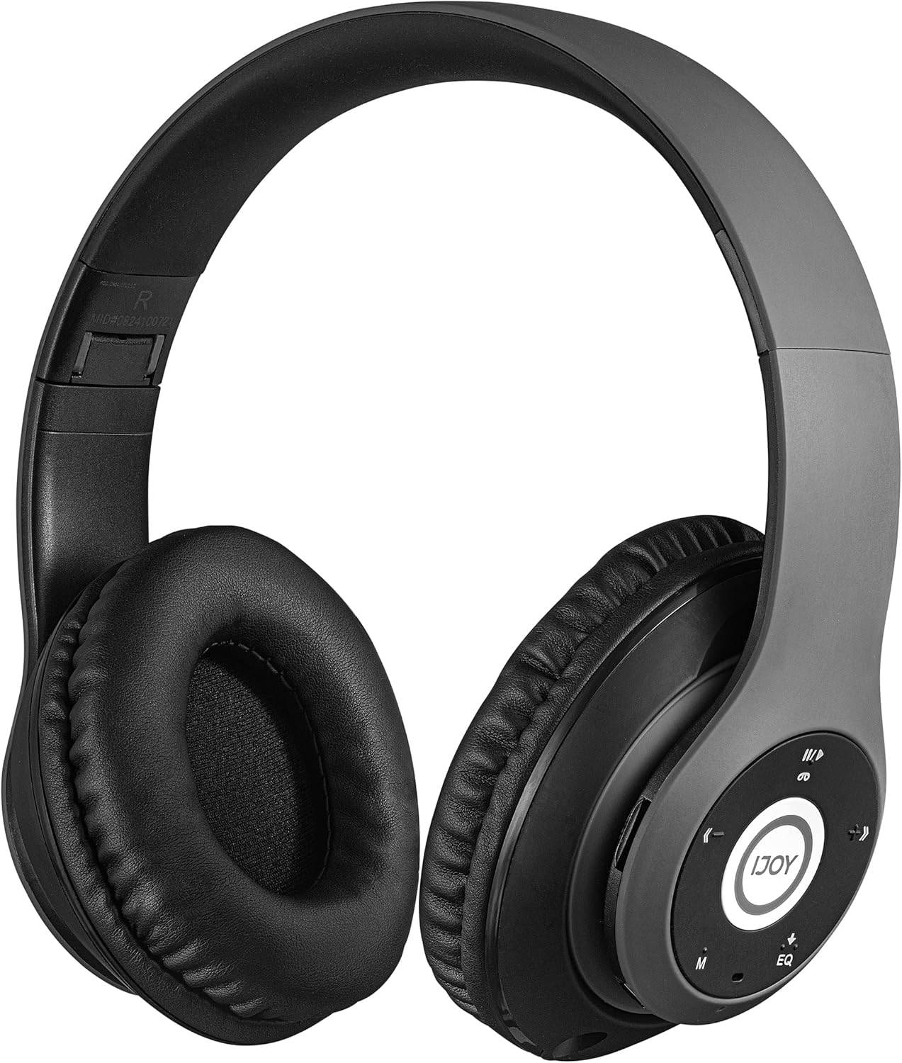 Ijoy Matte Finish Premium Rechargeable Wireless Headphones Bluetooth over Ear Headphones Foldable Headset with Mic (Stealth) image number 1