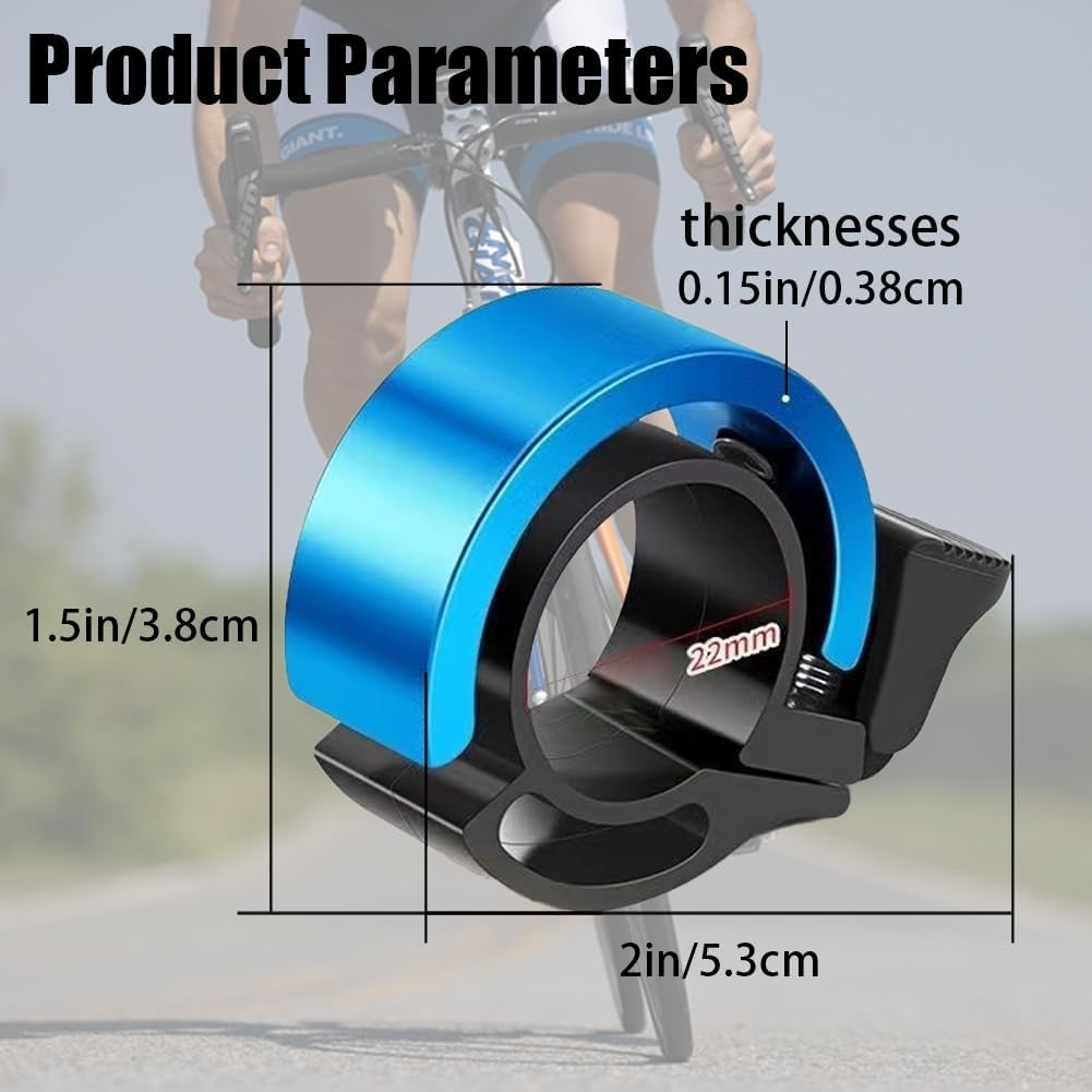 Geli 4 Pack Exquisite Bicycle Bells,Mountain Bike Bell, Loud and Bright, Aluminium Alloy, MTB, Bicycle Horn image number 2