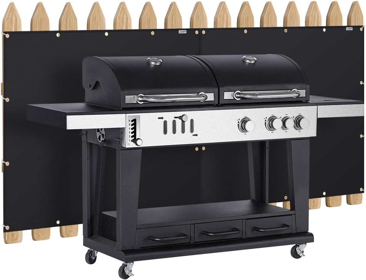 120 X 150 Cm Fire Protection Mat for the Grill, Fireproof Cover and Screen Protector for Deck Fence, Railing, Gas Grill, Stove and Oven, Fireproof Heat Shield behind Grill Wall for Outdoor Use image number 3