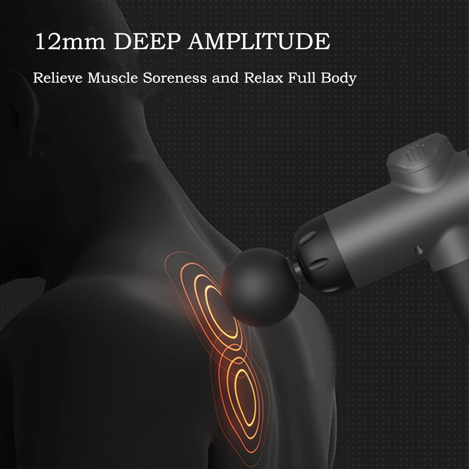 Massage Gun Deep Tissue, 99 Speeds Handheld Muscle Percussion Massager, 8 Massage Heads LCD Touch Screen, Portable Electric Back Massager with Carry Case for Muscle Pain Relief image number 4