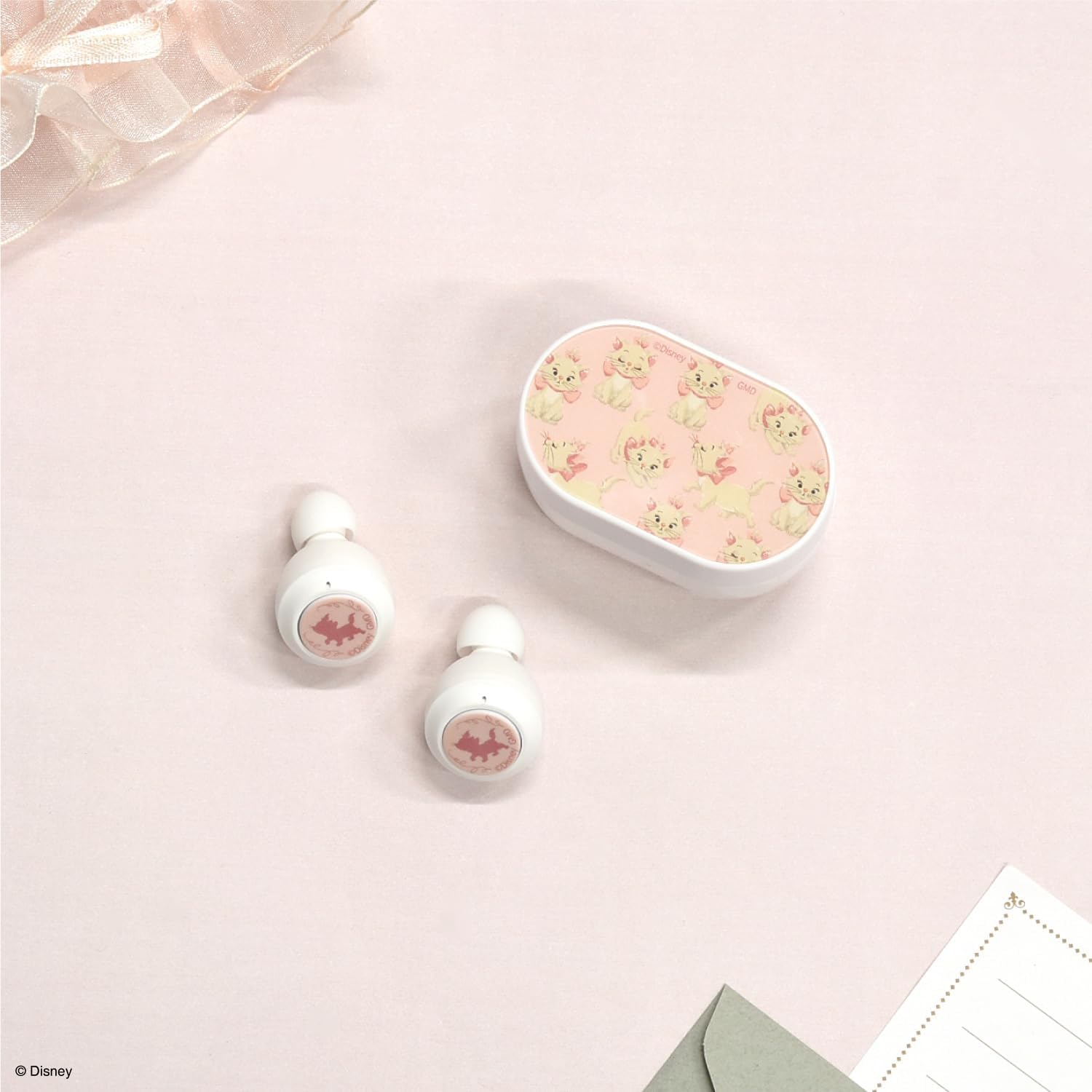 Gourmandies Disney Characters Bluetooth Stereo Earphones, Powder Pink, DNG-132A - Powder Pink image number 4