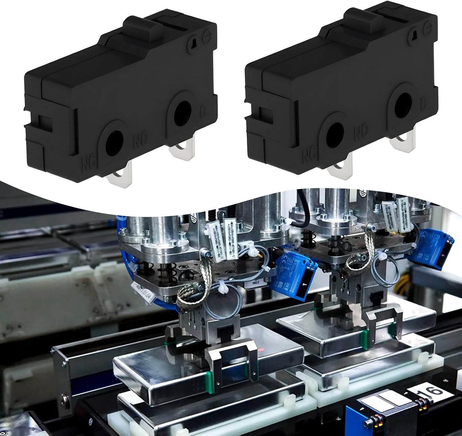 Ecsing 10Pcs KW11-3Z-A 2-Pin Microswitch No Lever 10T85 SPDT 5A 125 250VAC for Automotive Electrical Wiring Electronics