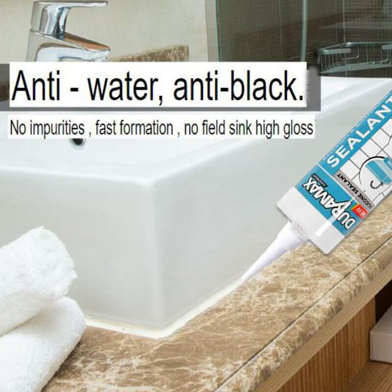 Leona Co 280Ml White Bathroom & Kitchen Silicone Waterproof, Mould-Resistant, Flexible & Multi-Purpose Sealant for Baths, Sinks, Showers & Windows image number 3