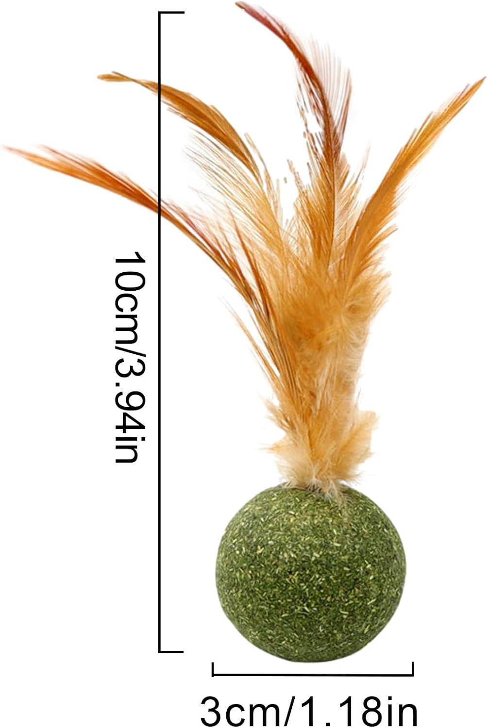 Catnip Balls for Cats | Cat Teething Toys with Tail | Lickable Energy Ball for Hunting Play Teeth Cleaning Mental Stimulation Boredom Indoor Outdoor Fun Activities image number 5