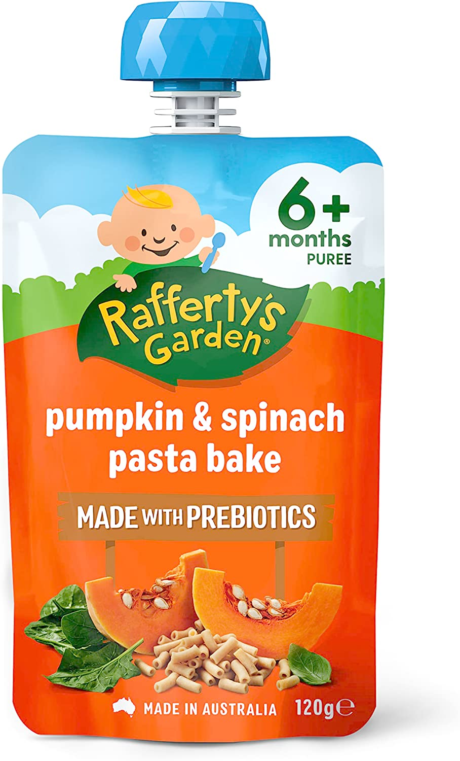 Rafferty'S Garden Pumpkin and Spinach Pasta Bake for Babies 120 G (Case of 6) image number 2