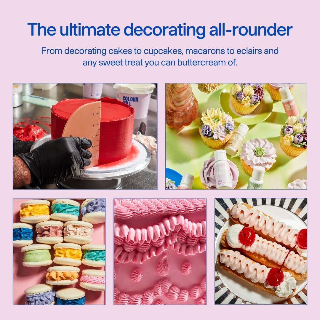 Colour Mill White Gloss Frost Swiss Meringue Style Vanilla Buttercream for Cupcake Swirls and Cakes - 1L image number 3