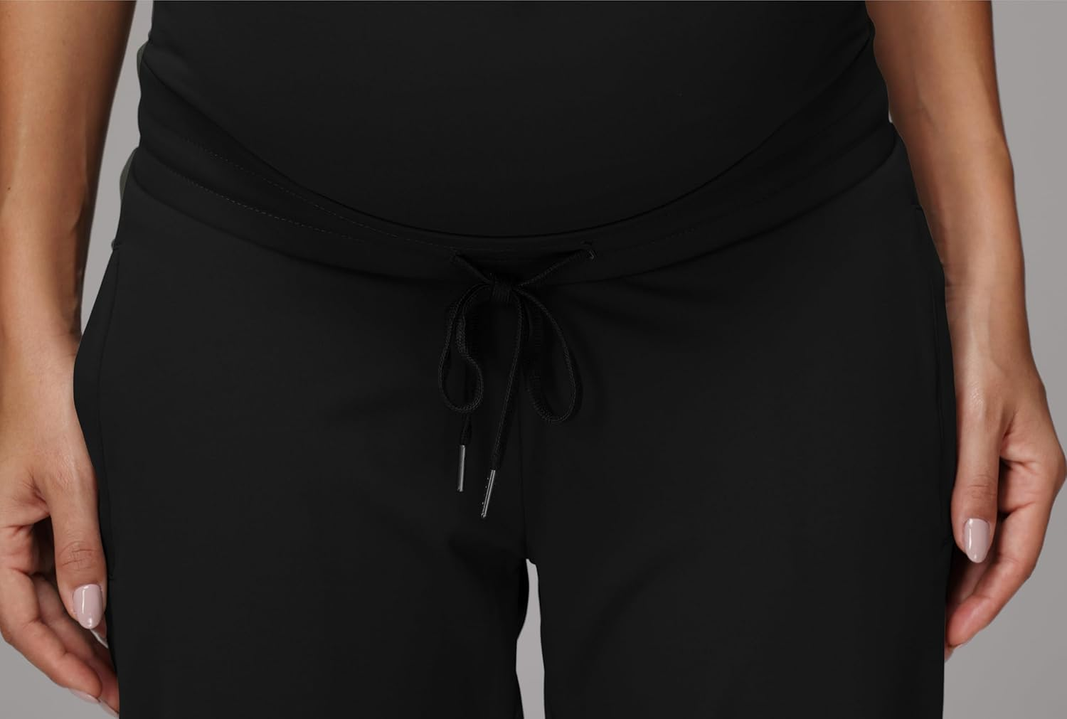 Women'S Maternity Jogging Bottoms Sweatpants Drawstring Pockets Pregnancy Trousers Running Lounge Workout Trousers image number 5