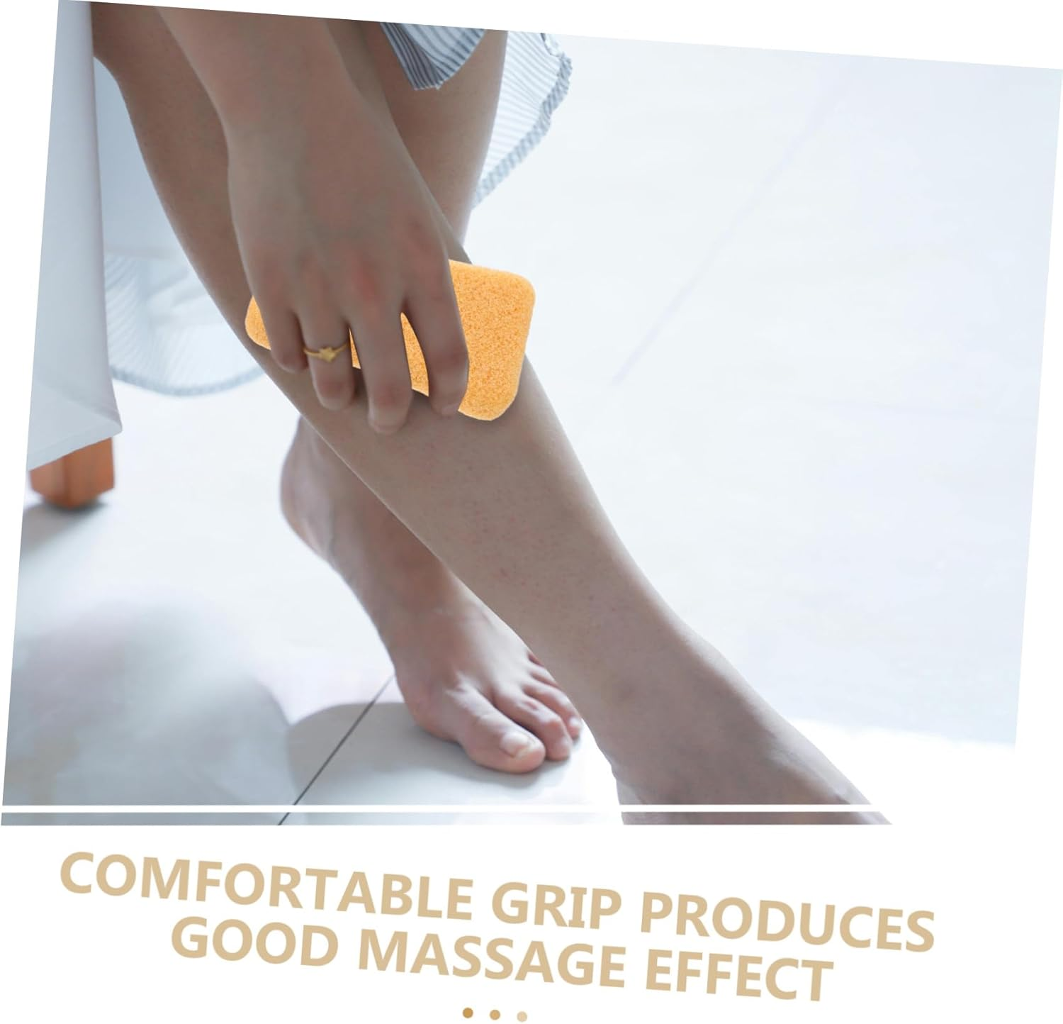 GANAZONO 3Pcs Natural Pumice Stone Exfoliating Tool for Dead Skin Removal Rough Grinding Foot File with Comfortable Grip Skin-Friendly Pedicure Stones for Callus Care and Random Color image number 1